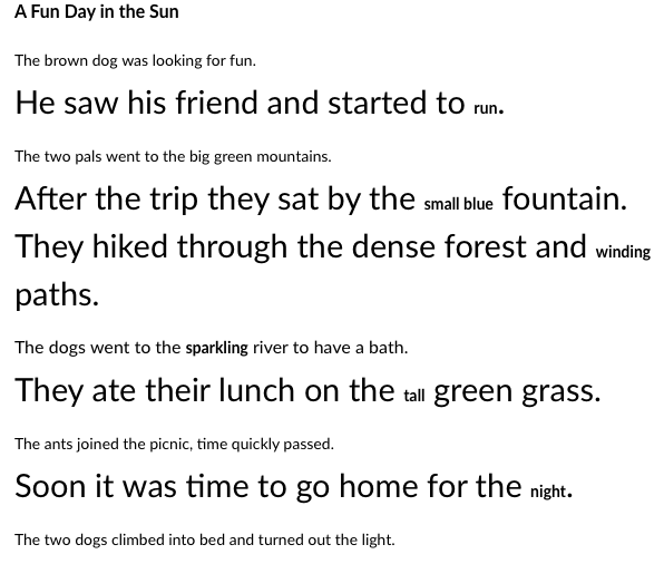 a collection of stories written for chilren by EK - Ourboox.com