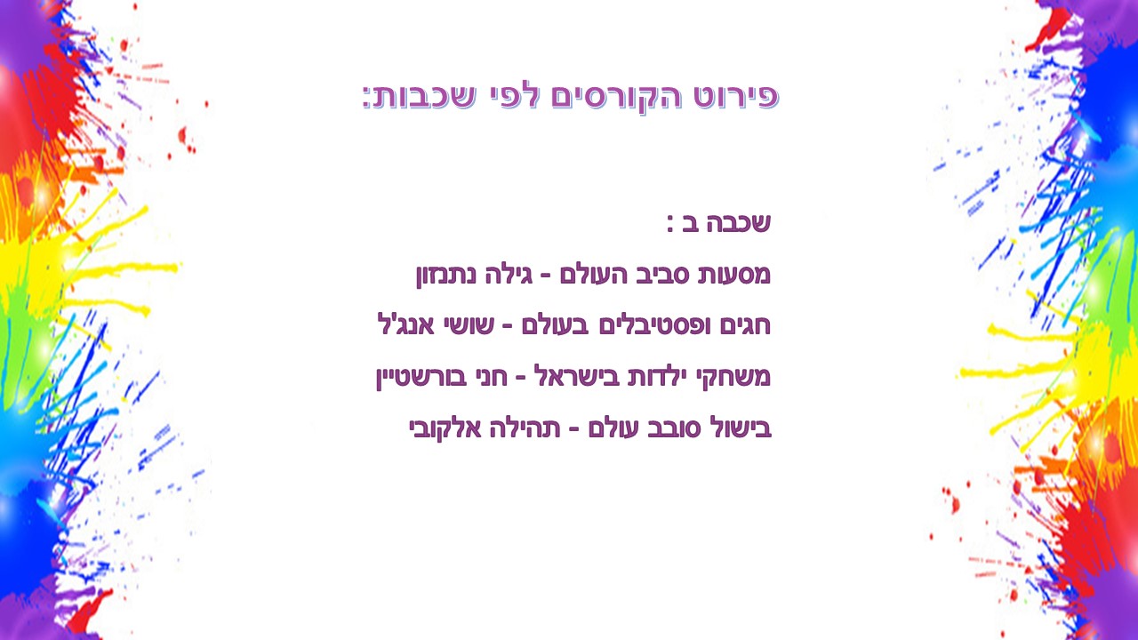 קורסי בחירה – אבן חן – תשעח by aliza halevy - Ourboox.com
