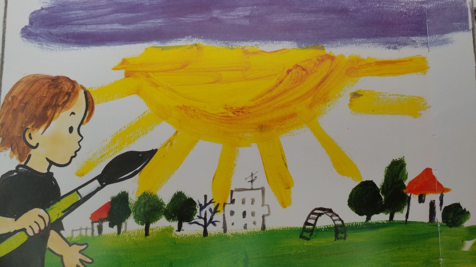 עם צבע אחד ומכחול by naamavnavit - Illustrated by נורית צרפתי - Ourboox.com