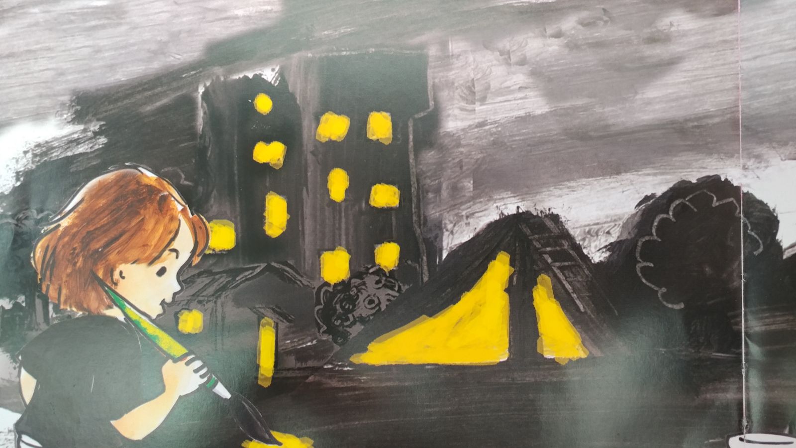 עם צבע אחד ומכחול by naamavnavit - Illustrated by נורית צרפתי - Ourboox.com