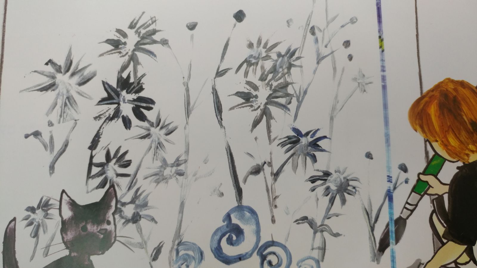 עם צבע אחד ומכחול by naamavnavit - Illustrated by נורית צרפתי - Ourboox.com