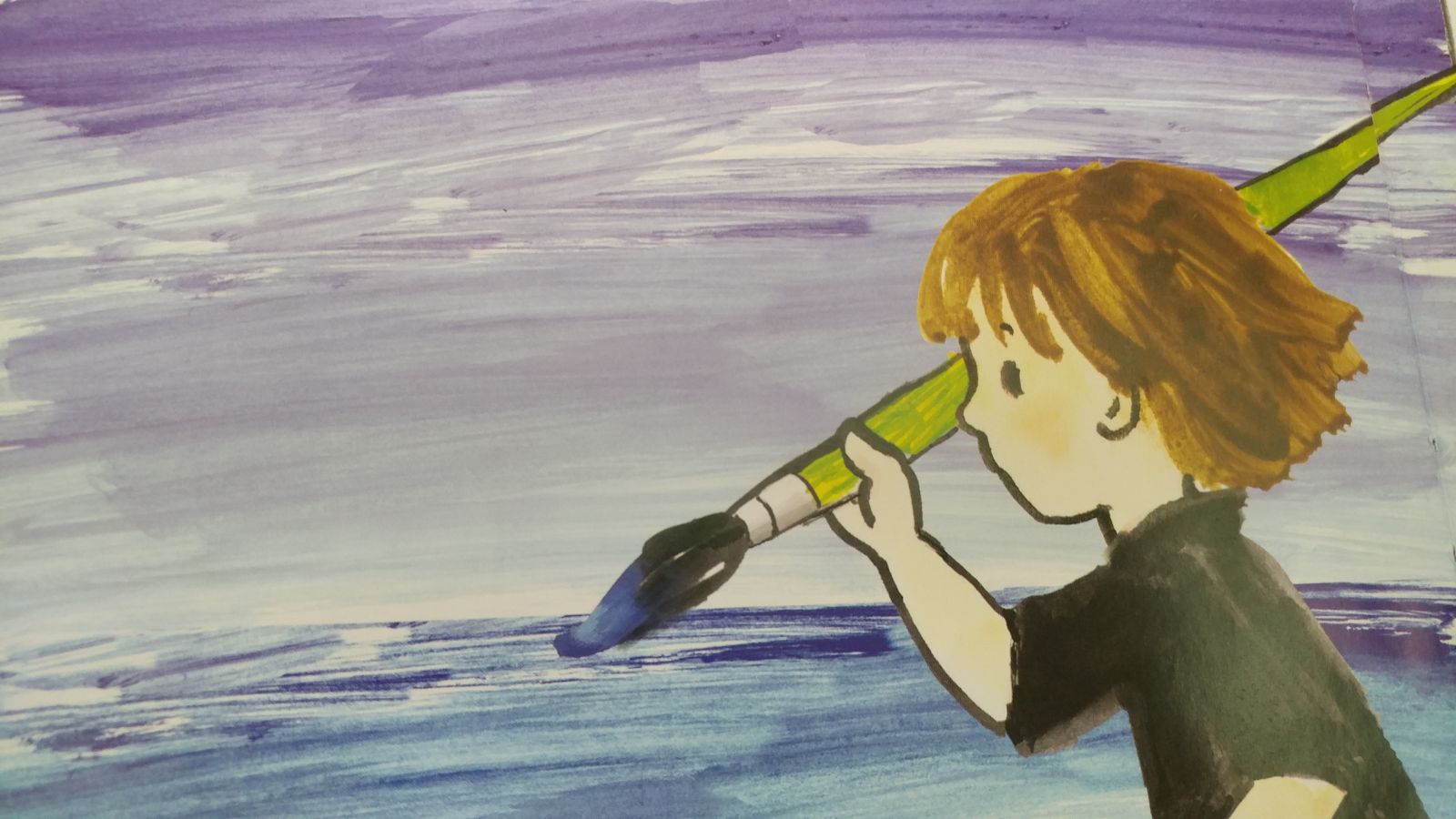 עם צבע אחד ומכחול by naamavnavit - Illustrated by נורית צרפתי - Ourboox.com