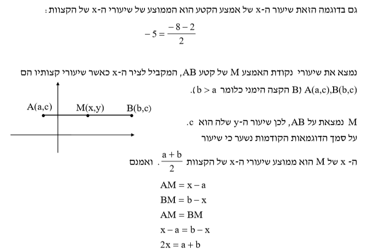 גיאומטריה אנליטית אמצע קטע by atimnsh - Ourboox.com