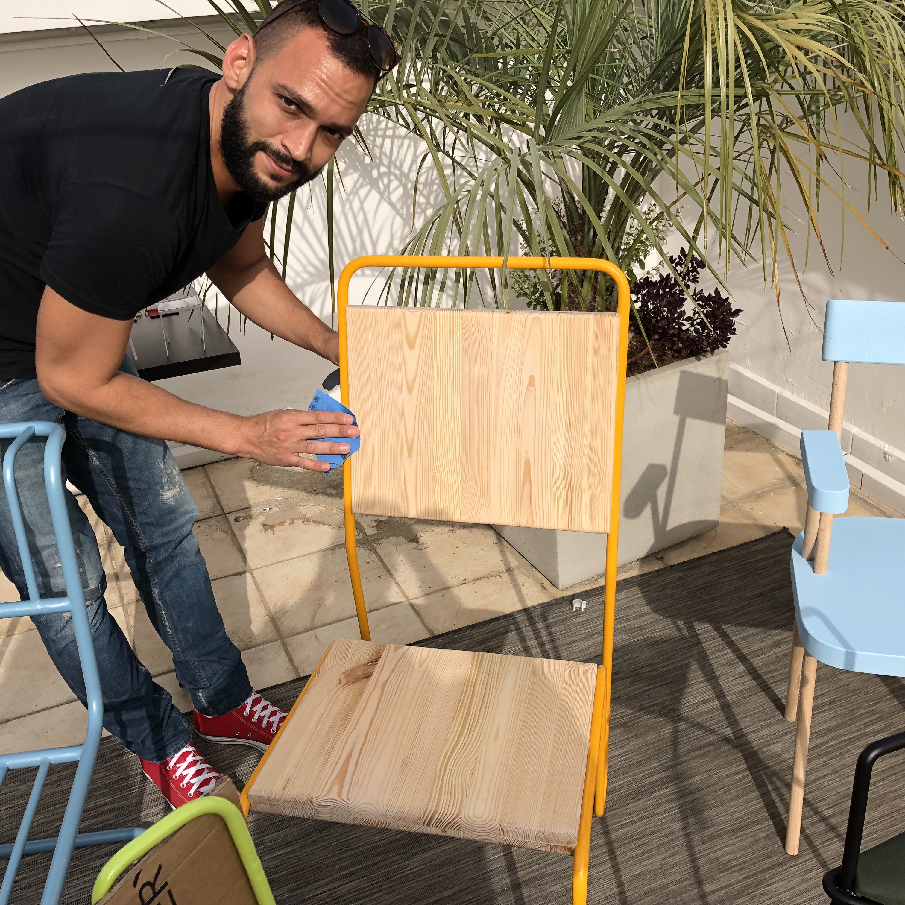 Chairs on the Rooftop at Shenkar by Mel Rosenberg - מל רוזנברג - Ourboox.com