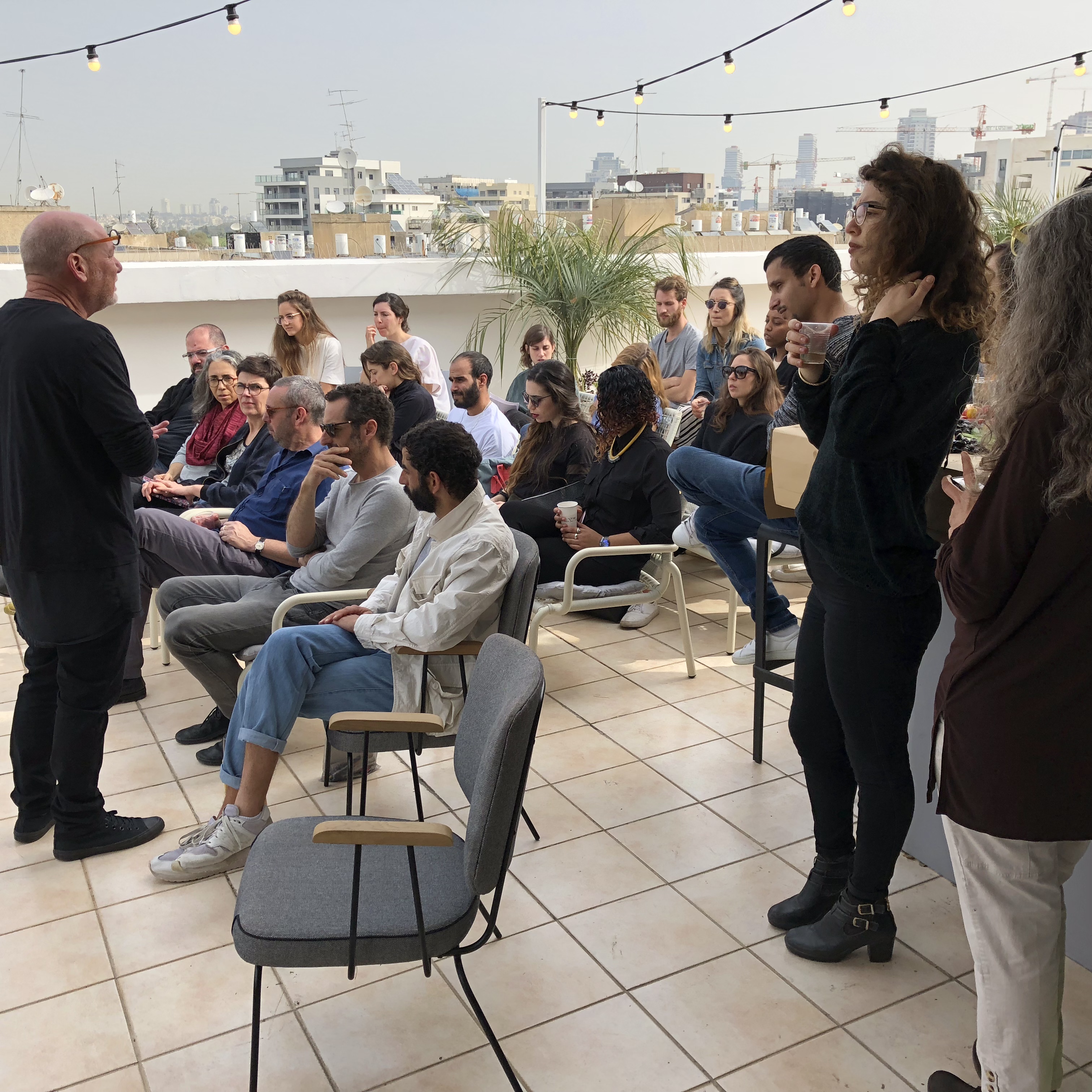 Chairs on the Rooftop at Shenkar by Mel Rosenberg - מל רוזנברג - Ourboox.com