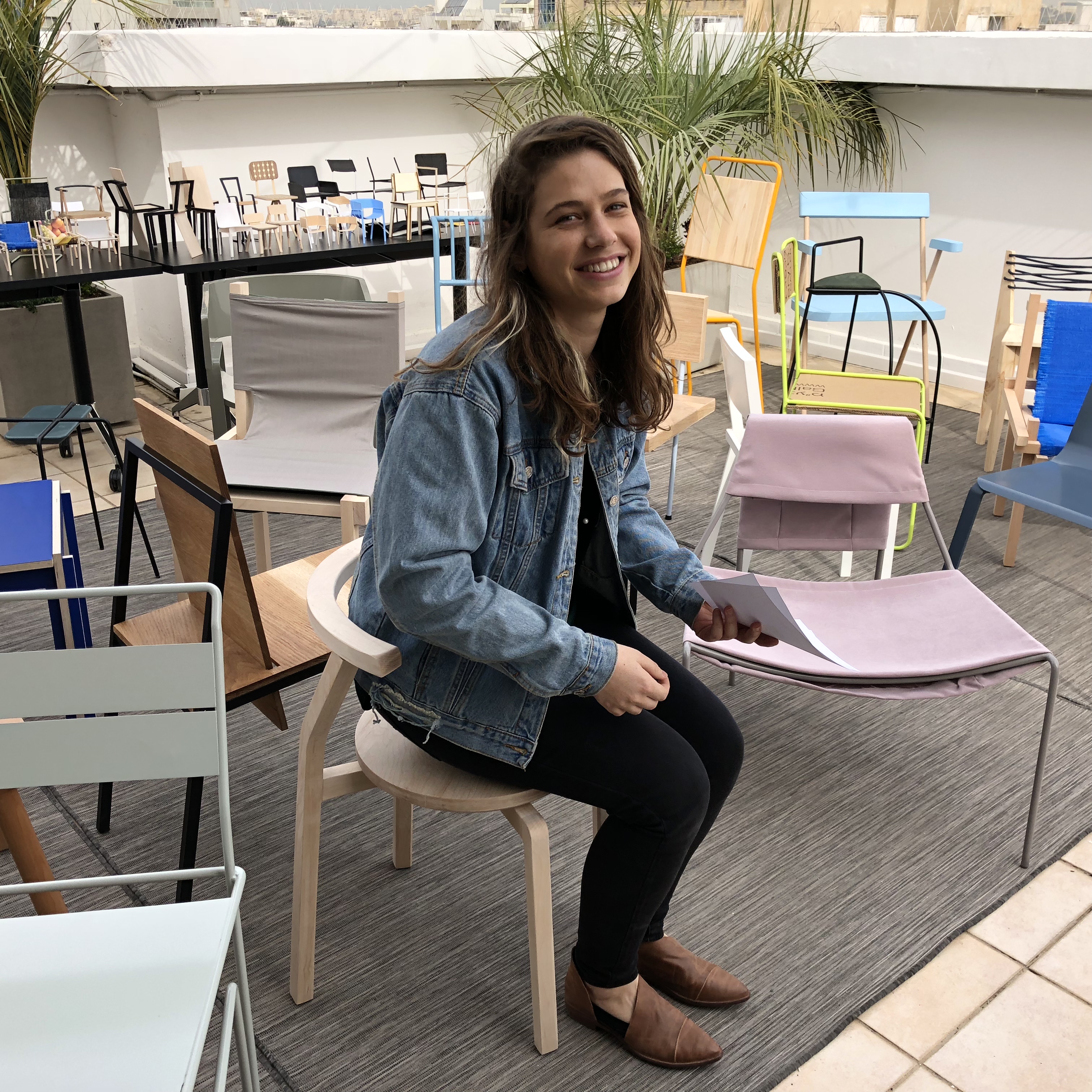 Chairs on the Rooftop at Shenkar by Mel Rosenberg - מל רוזנברג - Ourboox.com