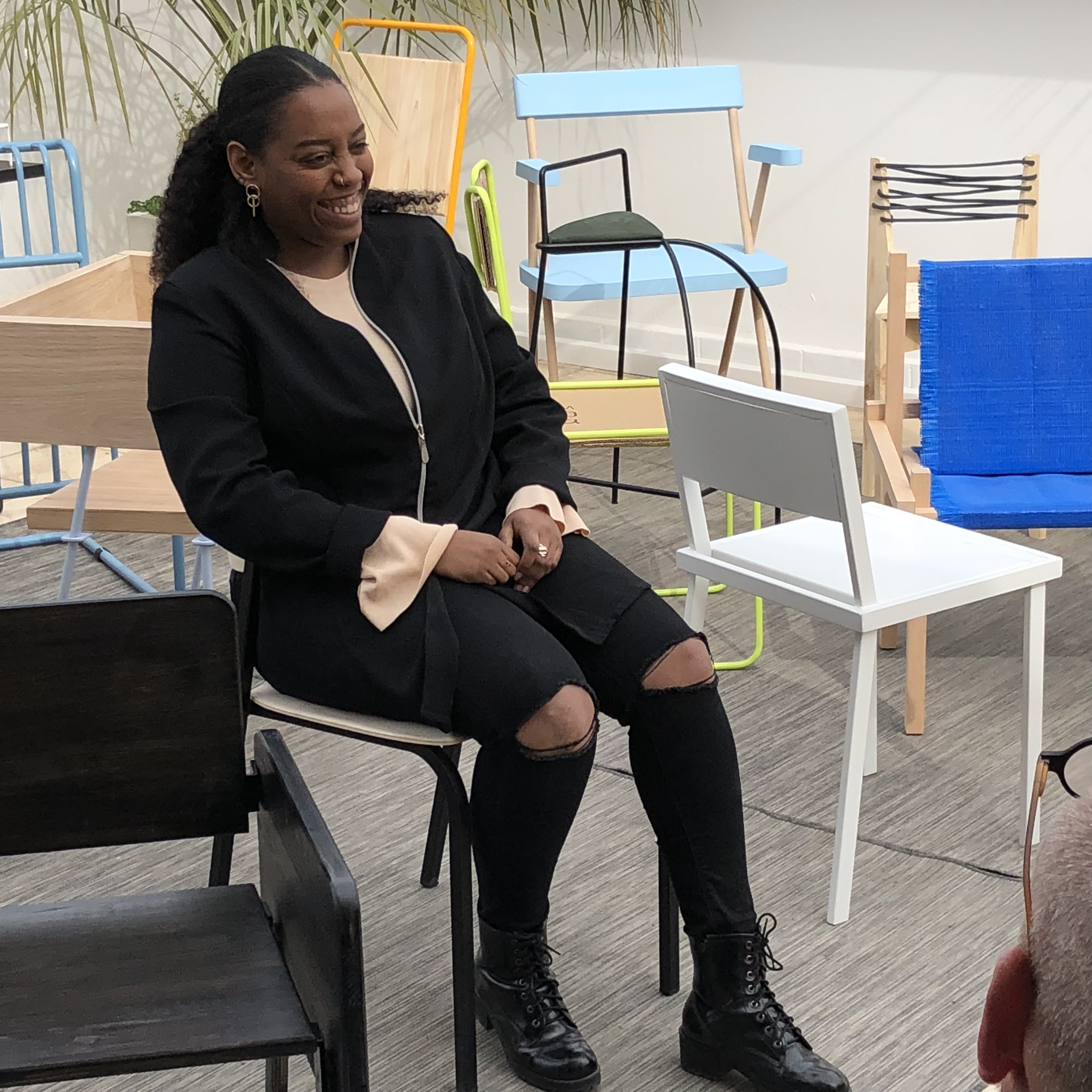 Chairs on the Rooftop at Shenkar by Mel Rosenberg - מל רוזנברג - Ourboox.com