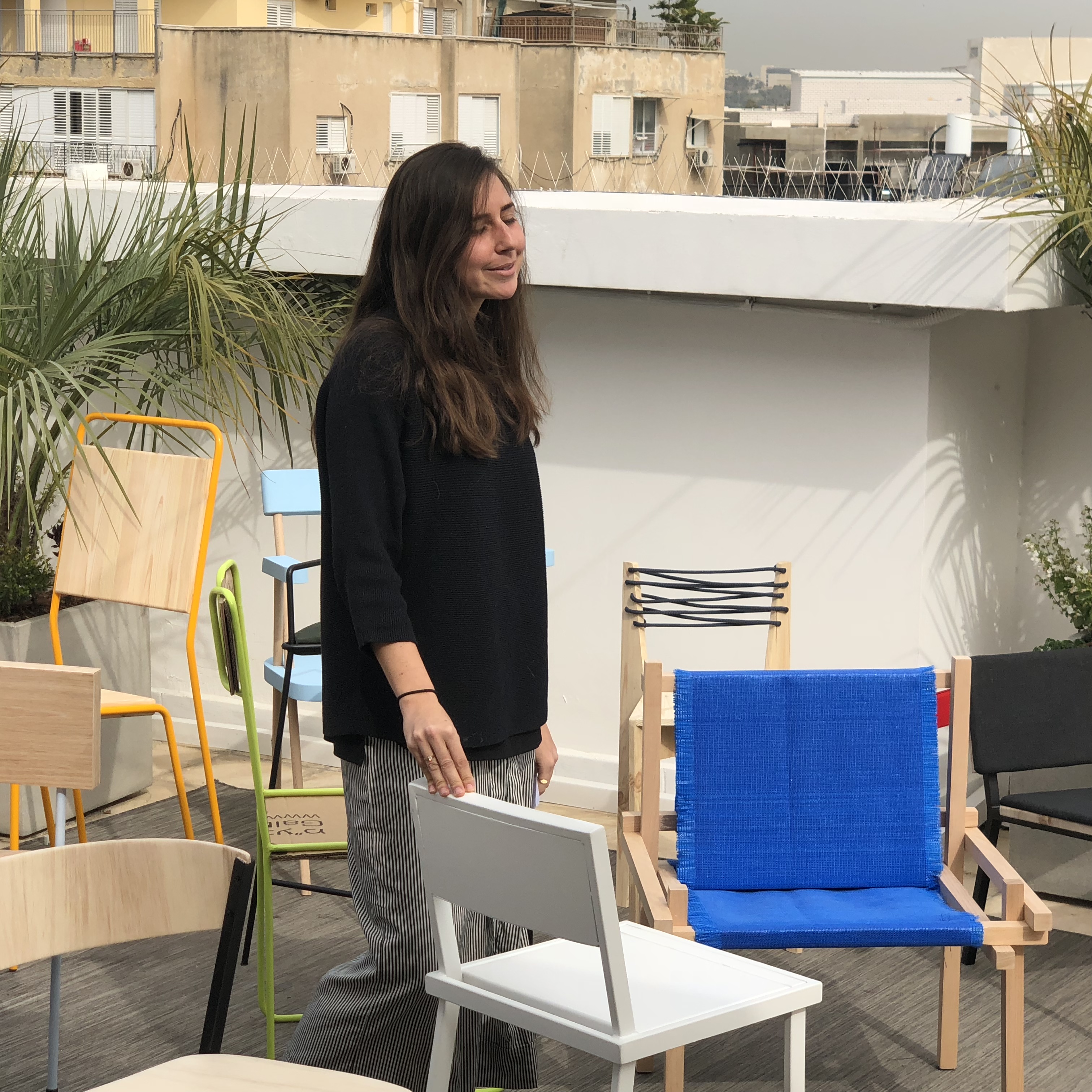 Chairs on the Rooftop at Shenkar by Mel Rosenberg - מל רוזנברג - Ourboox.com