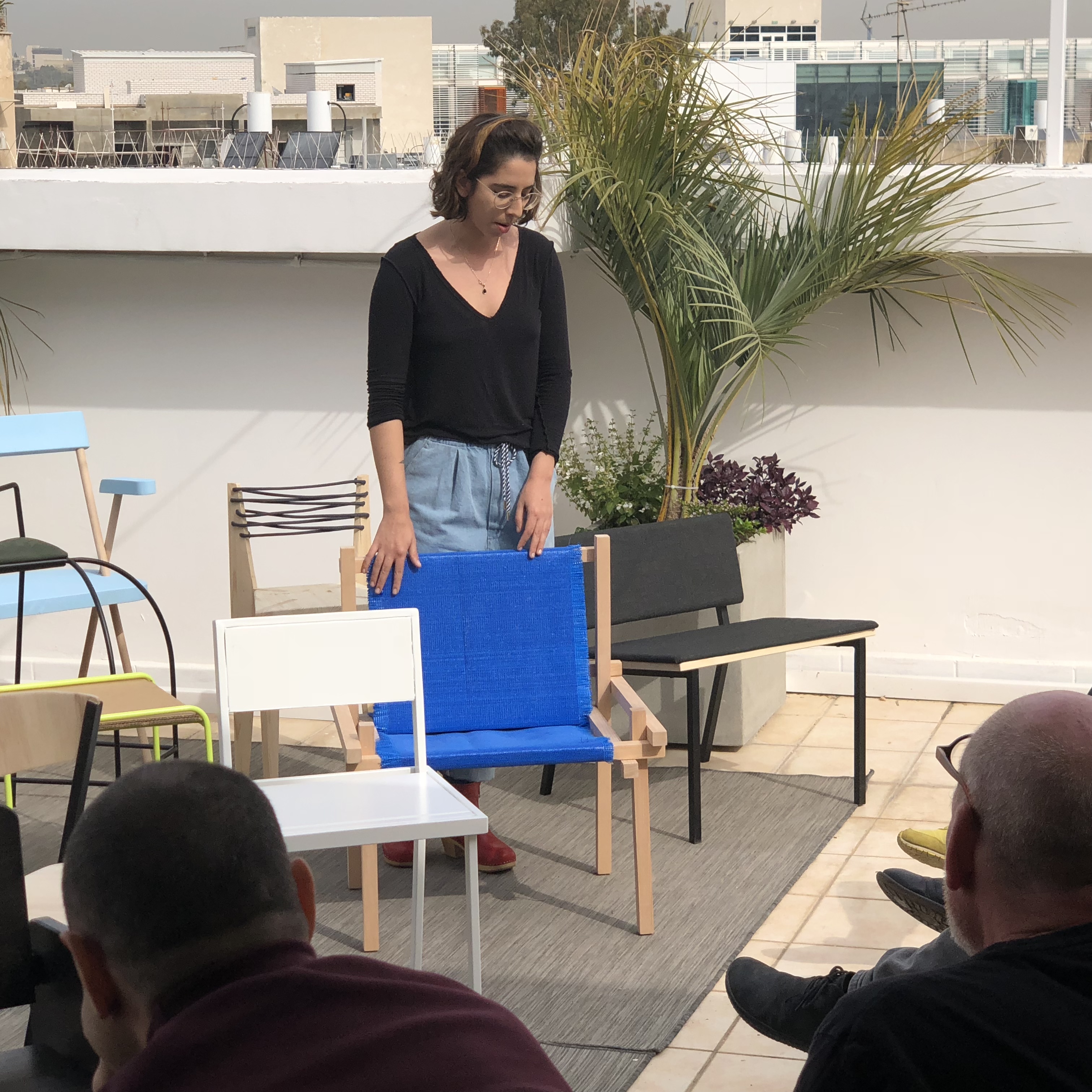 Chairs on the Rooftop at Shenkar by Mel Rosenberg - מל רוזנברג - Ourboox.com