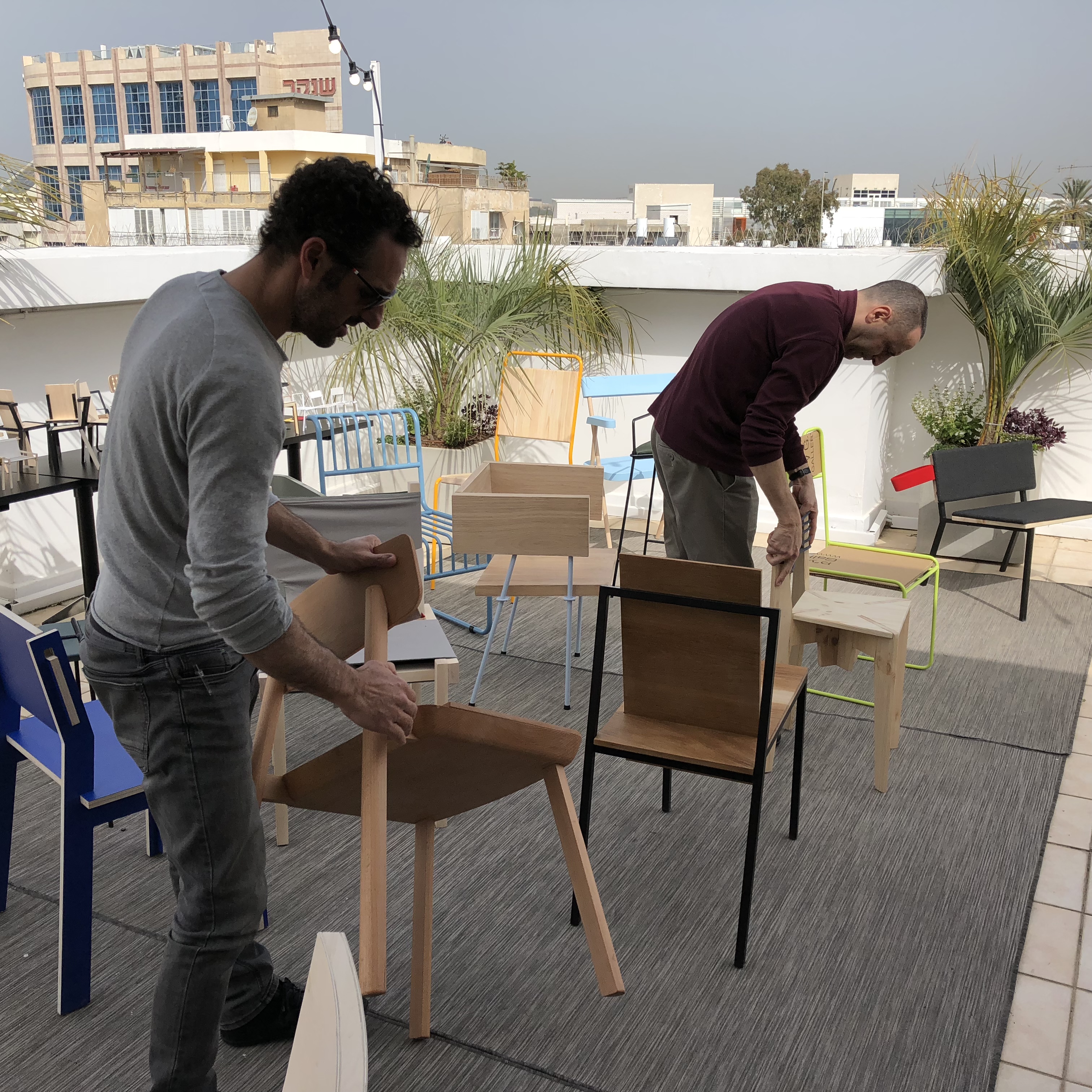 Chairs on the Rooftop at Shenkar by Mel Rosenberg - מל רוזנברג - Ourboox.com