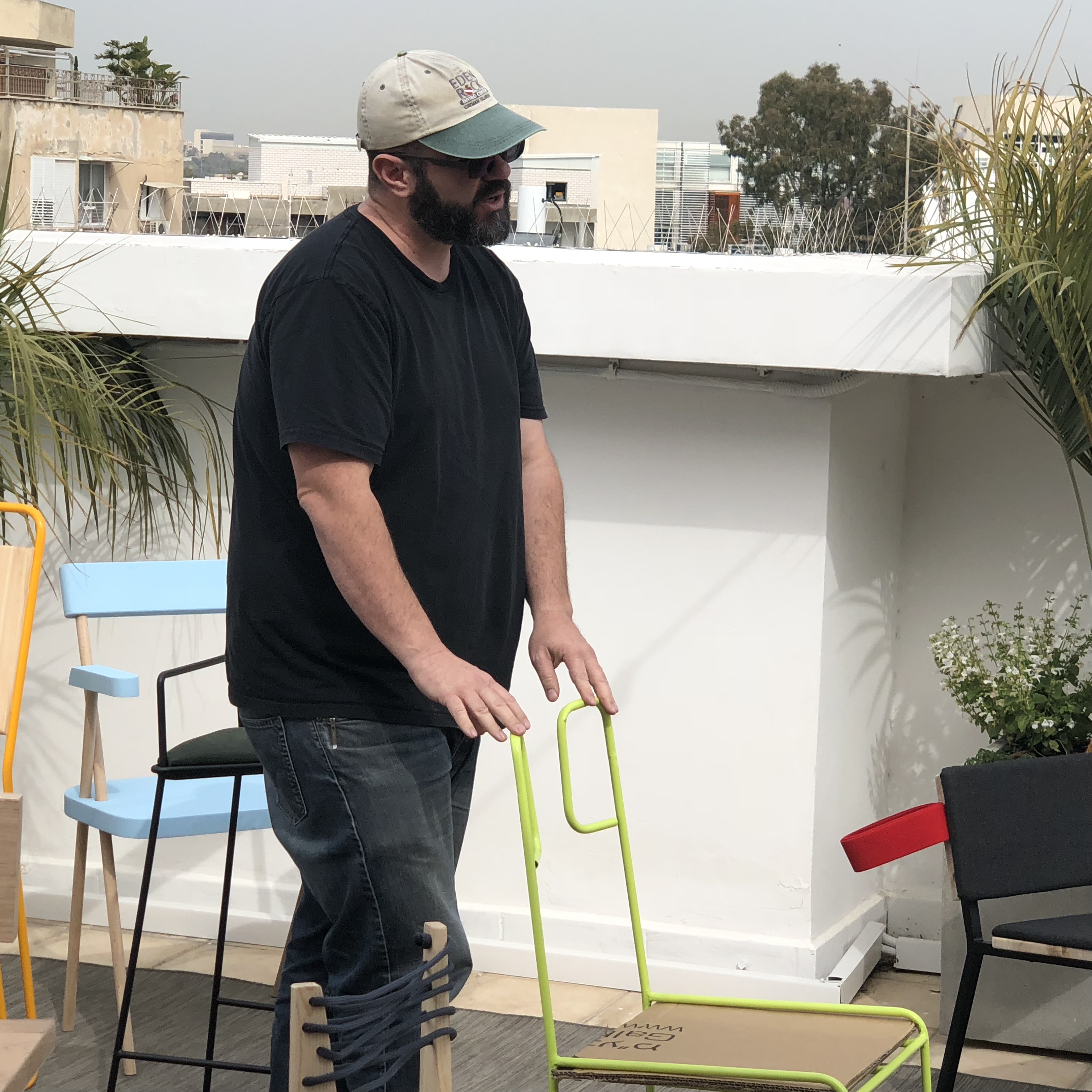 Chairs on the Rooftop at Shenkar by Mel Rosenberg - מל רוזנברג - Ourboox.com