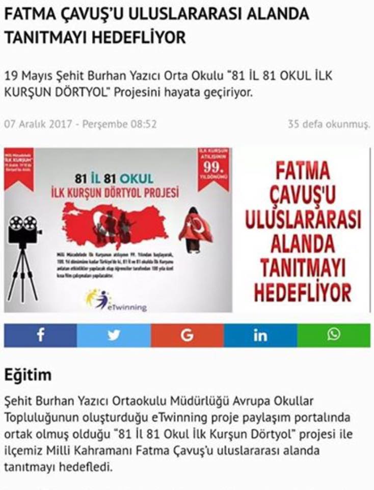 81 IL 81 OKUL ILK KURŞUN HATAY DÖRTYOL PROJESİ HATIRALARI by gülay cosgun - Ourboox.com