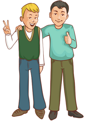 שני חברים by hila - Illustrated by הילה מורנו - Ourboox.com