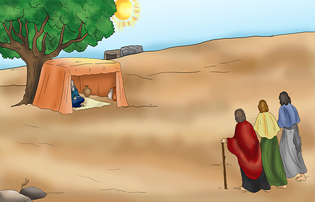 אוהל אברהם והמלאכים by avia - Illustrated by אביה סייג - Ourboox.com