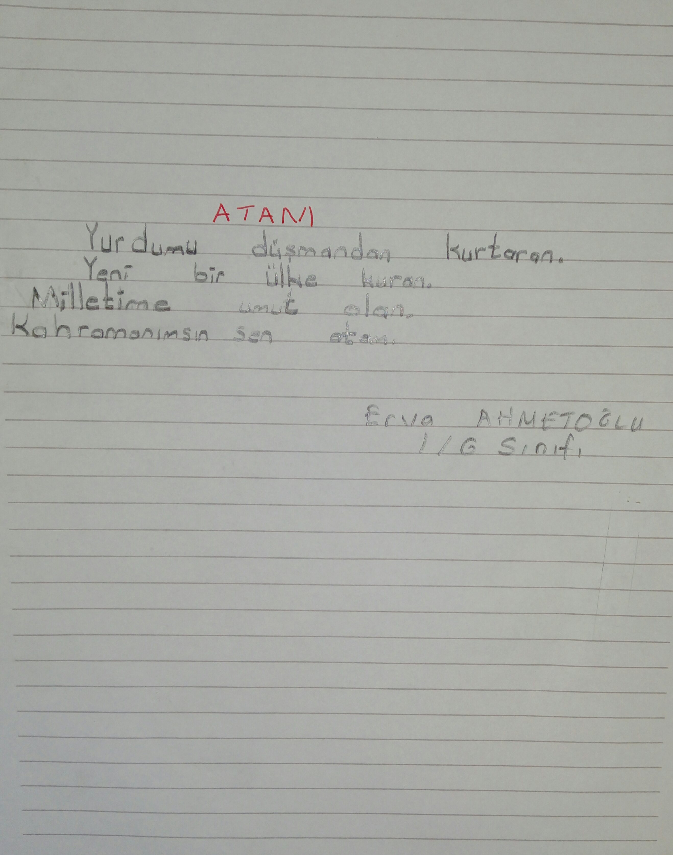 ATATÜRK ÇOCUKLARINDAN ATATÜRK’E ŞİİRLER by KEVSER - Ourboox.com