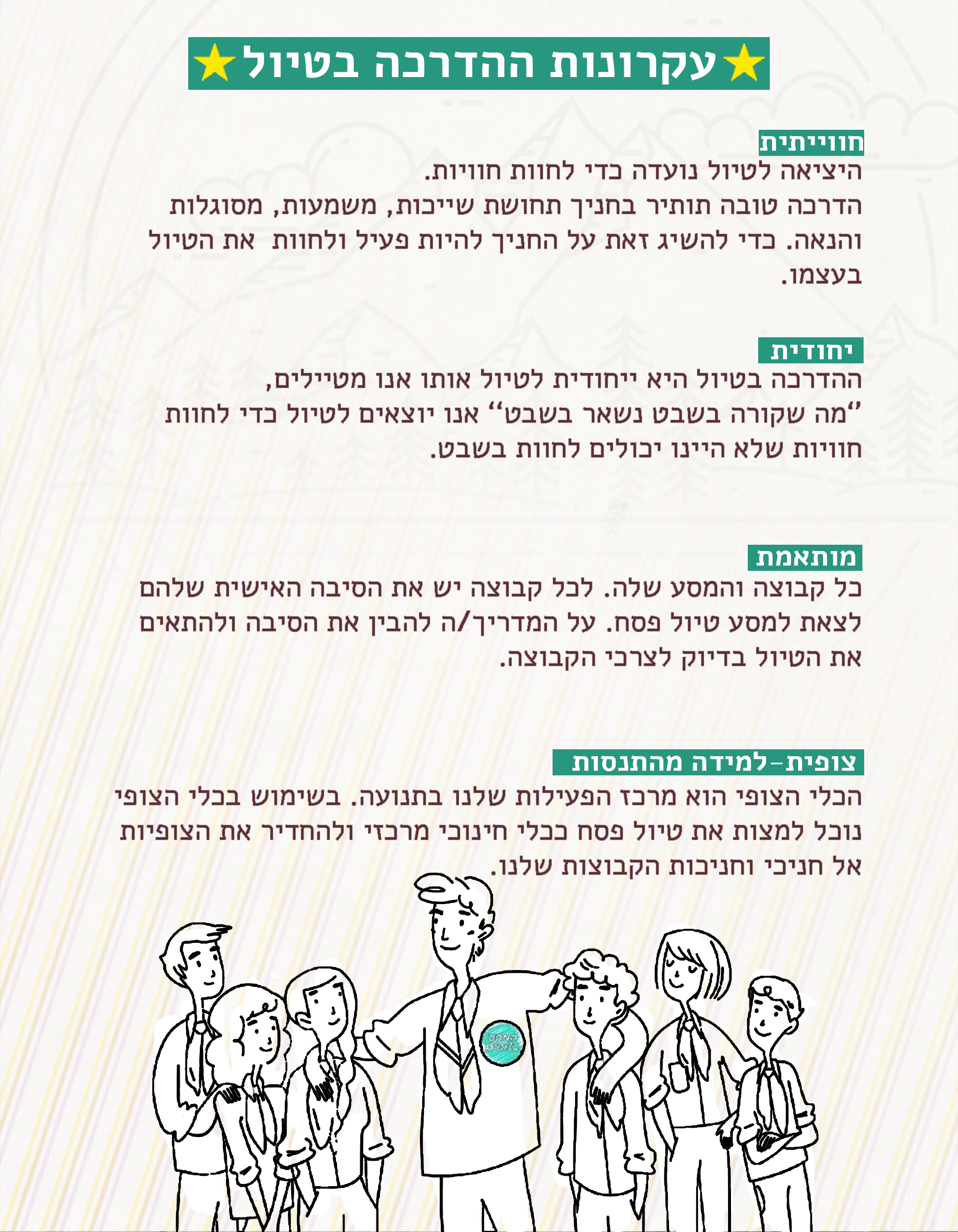 חוברת הדרכה למדריך- טיולי פסח 2018 שבט אדר by shevet adar - Ourboox.com