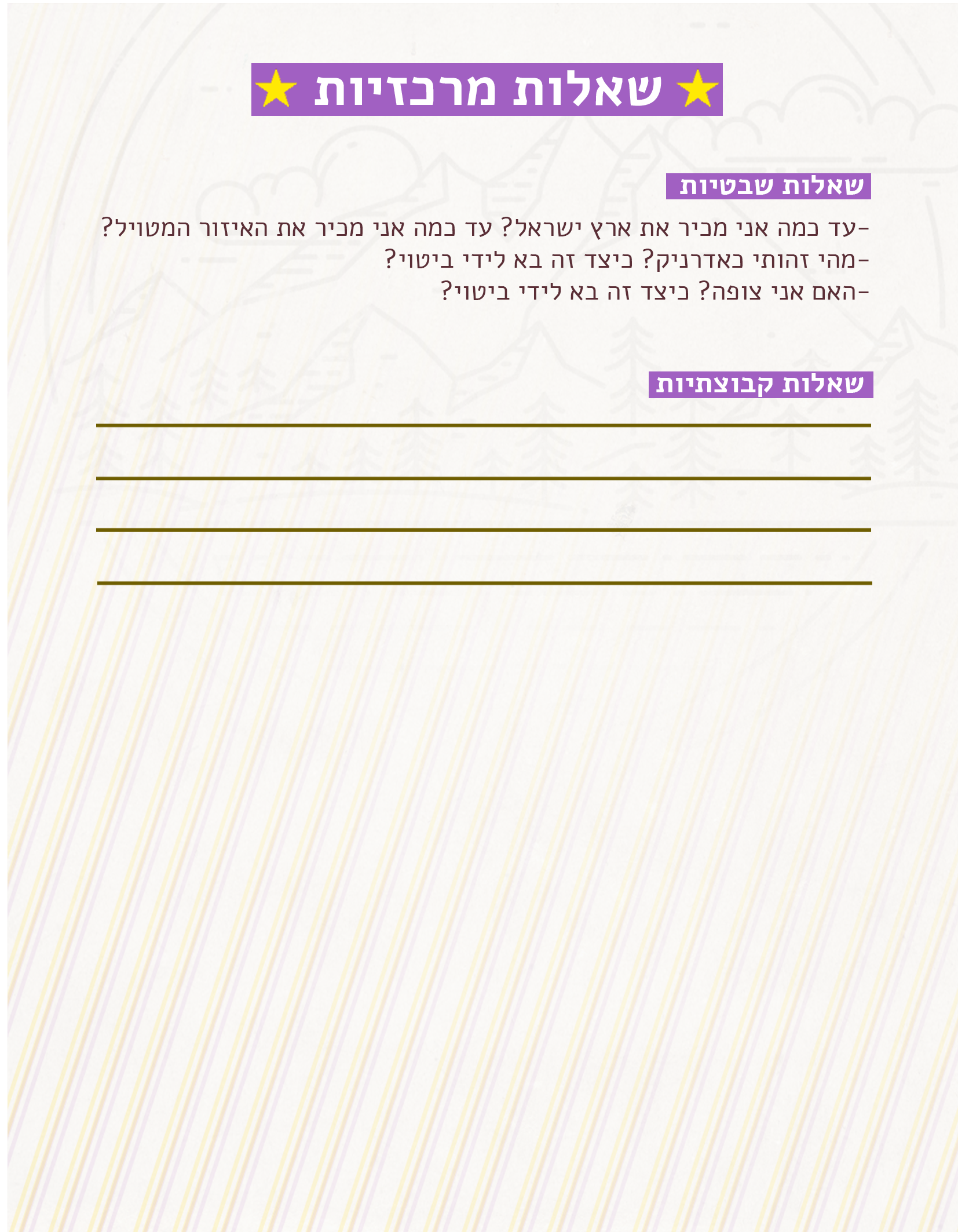 חוברת הדרכה למדריך- טיולי פסח 2018 שבט אדר by shevet adar - Ourboox.com