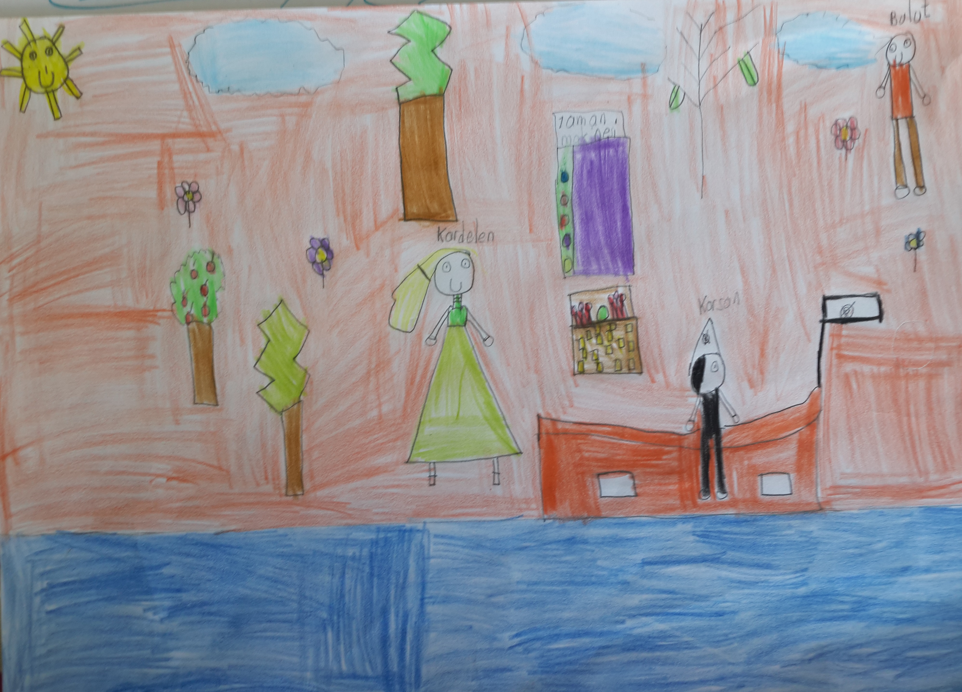 Kardelen ile Bulut Korsanlara Karşı by idris KALINSAZLIOĞLU - Illustrated by 3/B SINIFI ÖĞRENCİLERİ - Ourboox.com