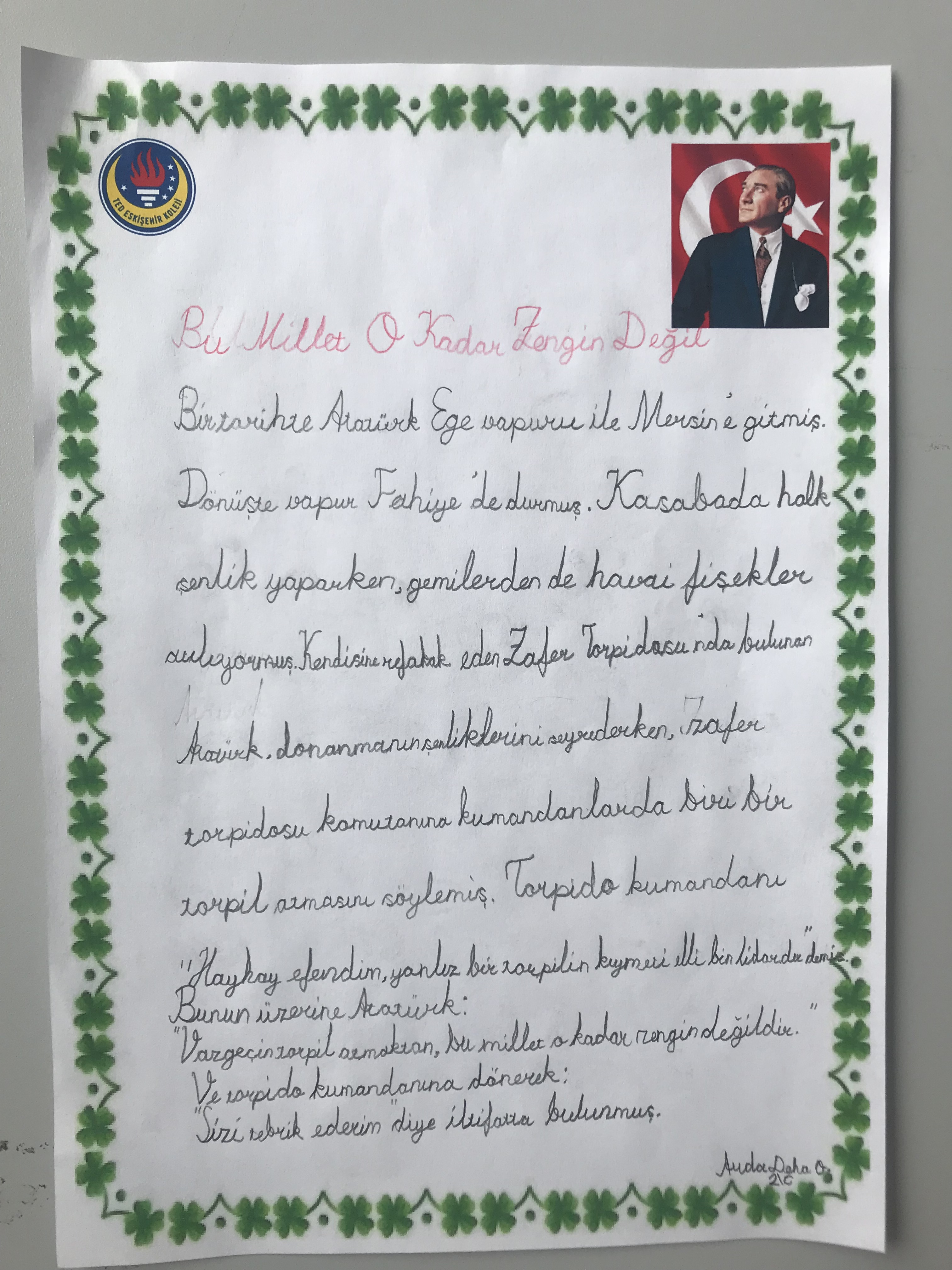 ATATÜRK ANILARI by alime buyuktas - Illustrated by FİLİZ UZUN,ÖZLEM TOPBAŞOĞLU  - Ourboox.com