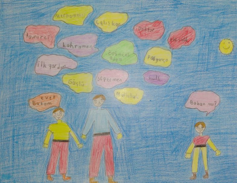 BENİM GÖZÜMDEN BABAM KONULU RESİM ÇALIŞMALARIMIZ by KEVSER - Ourboox.com