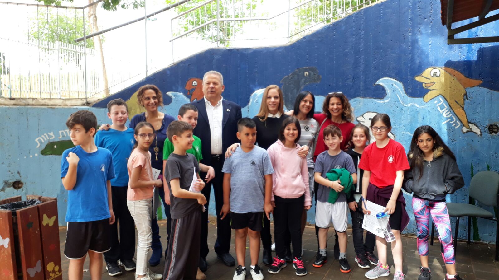 ביקור של ראש העיר בבית הספר