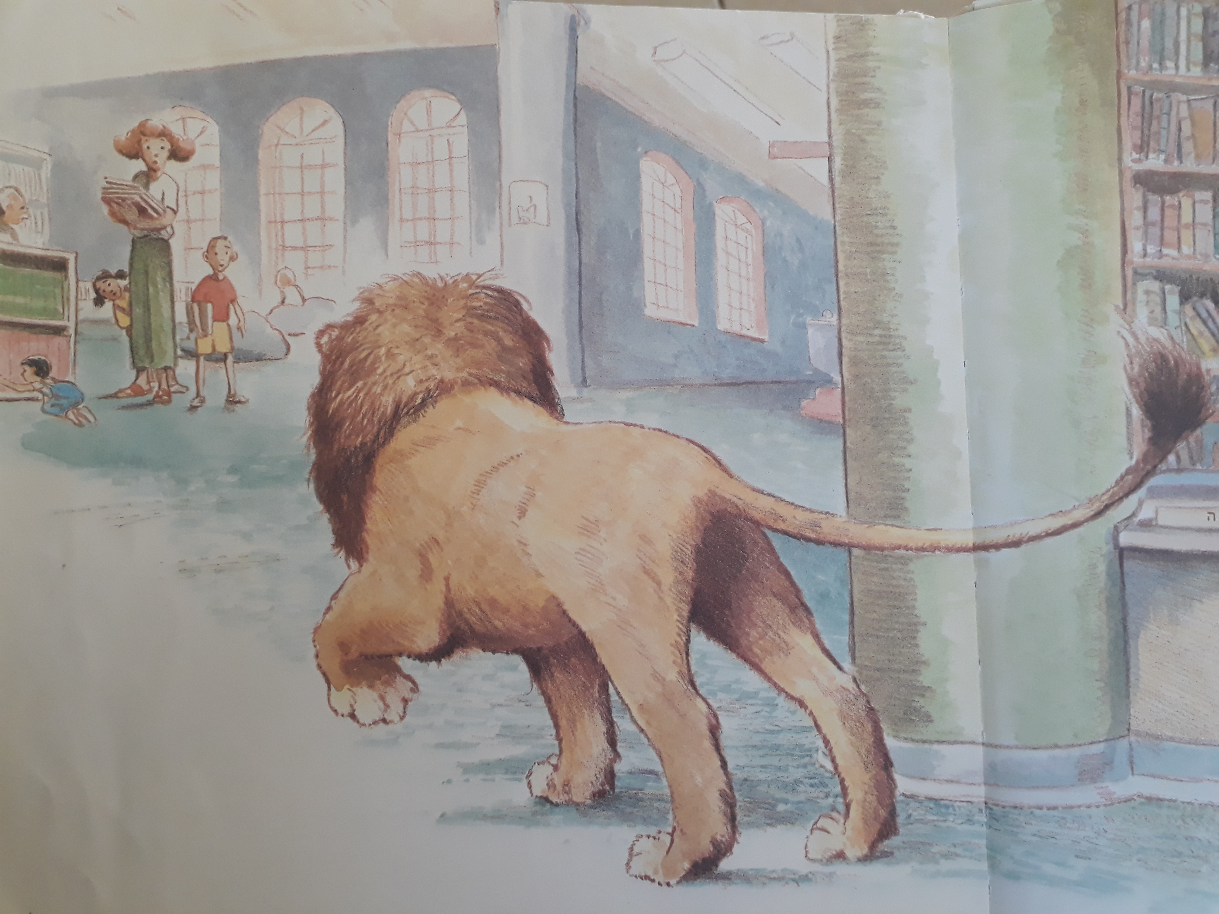 אריה הספריה by shani b - Illustrated by מישל קנודסן - Ourboox.com