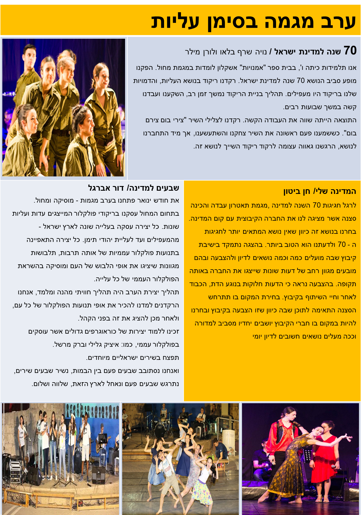 אמנויות מציגים: עליות או לא להיות by sagit ifrach - Ourboox.com