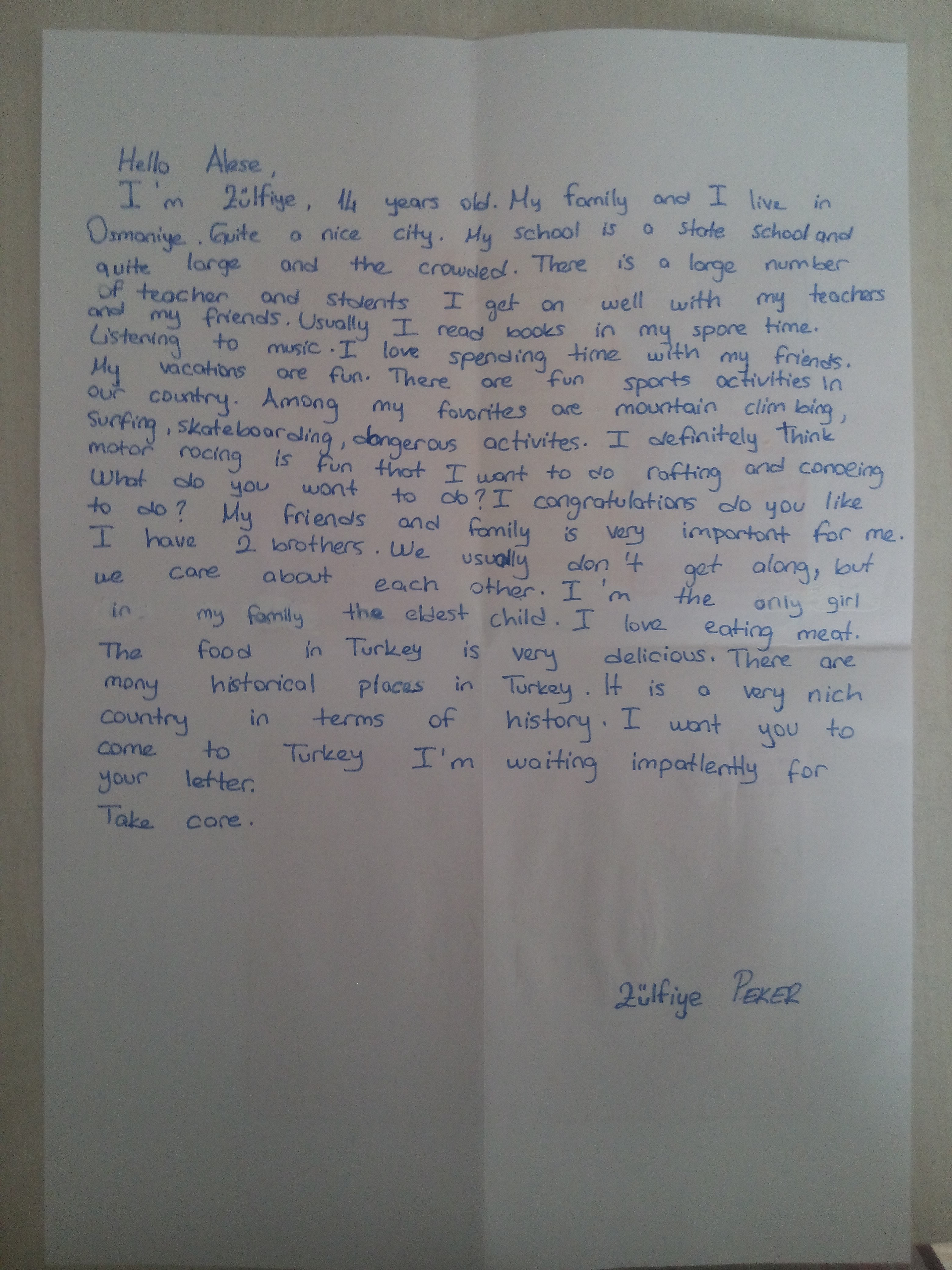 Letter by emine çolakkadıoğlu - Ourboox.com