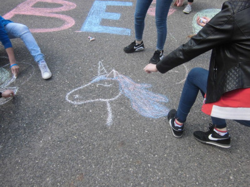 Drawing mural on 18 th May by katerina opocenska - Illustrated by Czech team - Ourboox.com