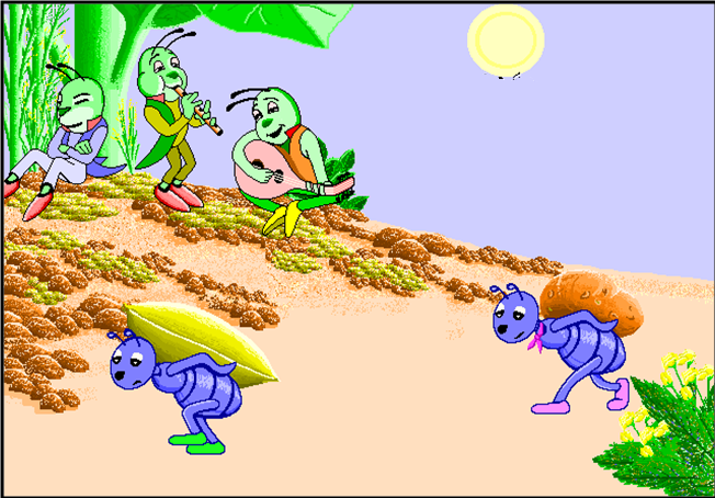 الجندب والنملة by nadin - Ourboox.com