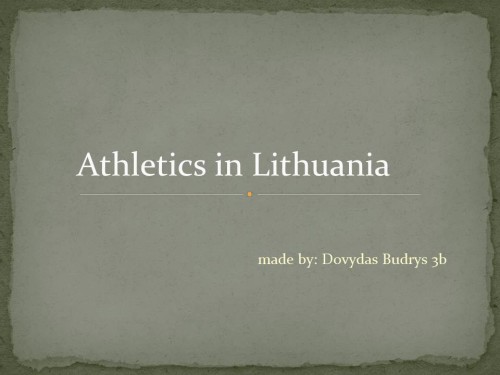 Athletics in Lithuania by Dovydas - Ourboox.com