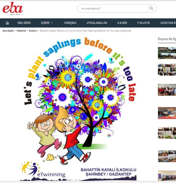 LET’S PLANT SAPLINGS BEFORE IT’S TOO LATE! MEDIA-EBA-EXHIBITION by Erol Yıldırım - Ourboox.com