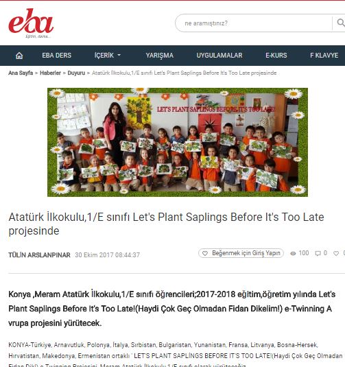 LET’S PLANT SAPLINGS BEFORE IT’S TOO LATE! MEDIA-EBA-EXHIBITION by Erol Yıldırım - Ourboox.com