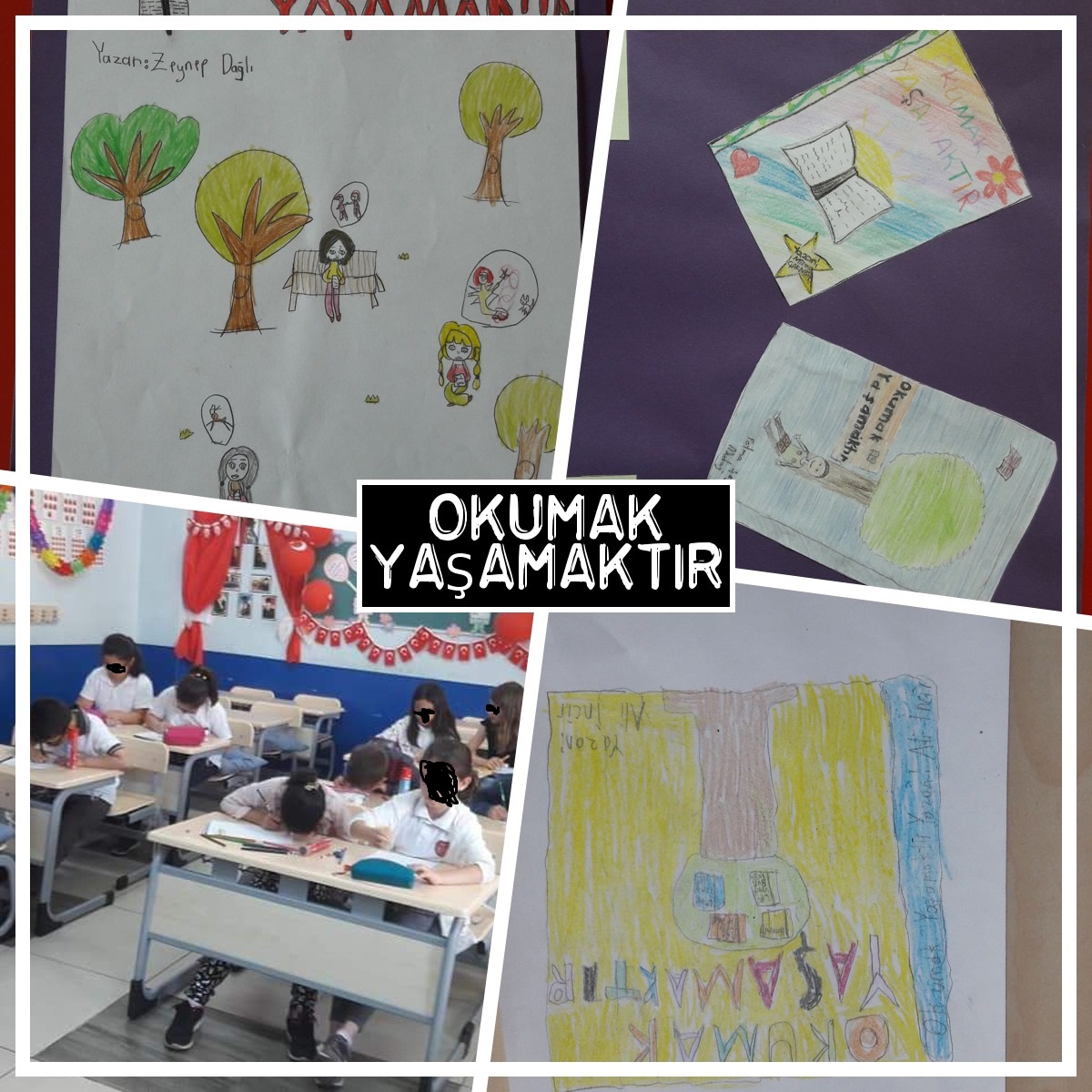 OKUMAK YAŞAMAKTIR İSİMLİ KİTABA KAPAK TASARIMI YAPILMASI