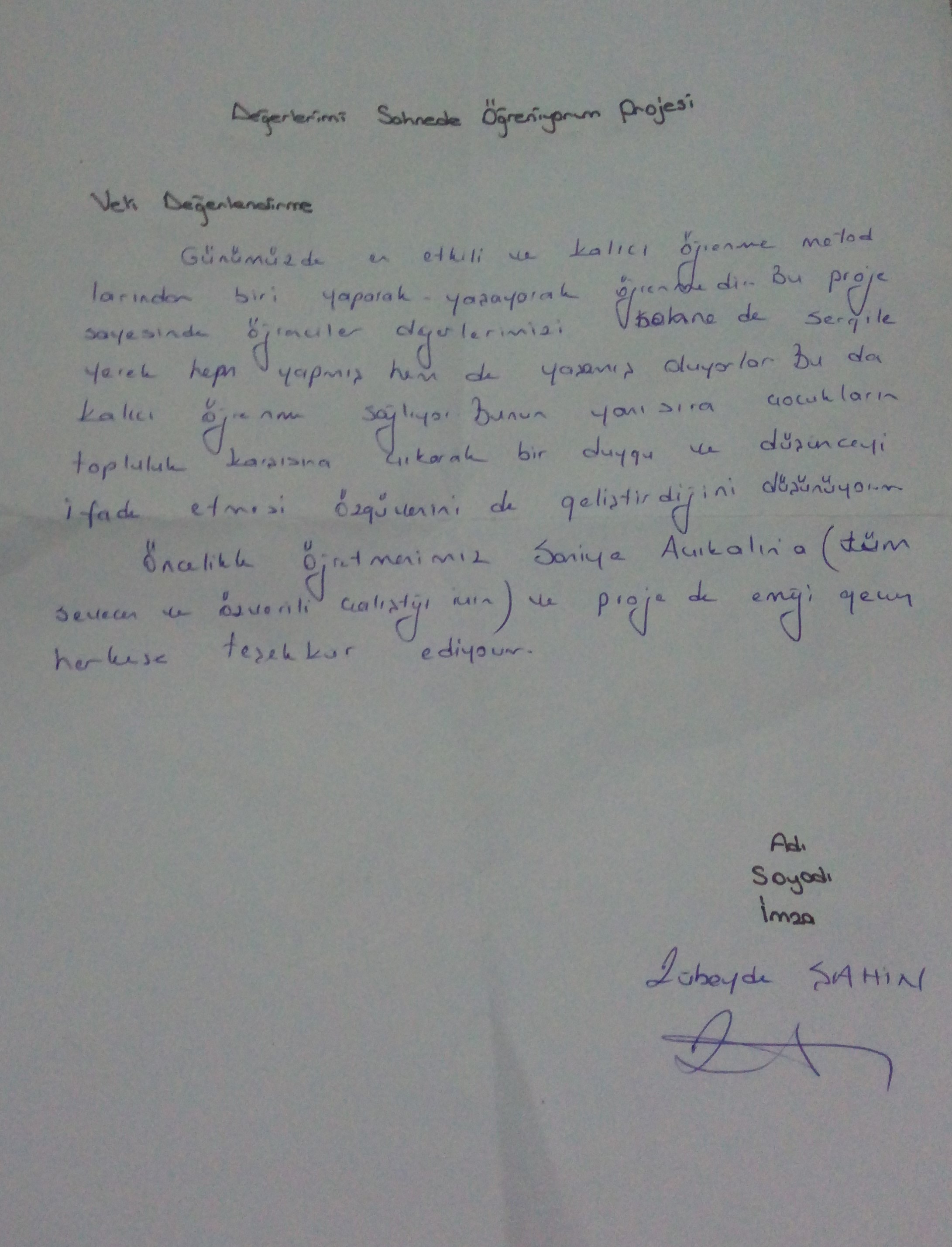 VELİ DEĞERLENDİRME by Saniye AÇIKALIN - Ourboox.com