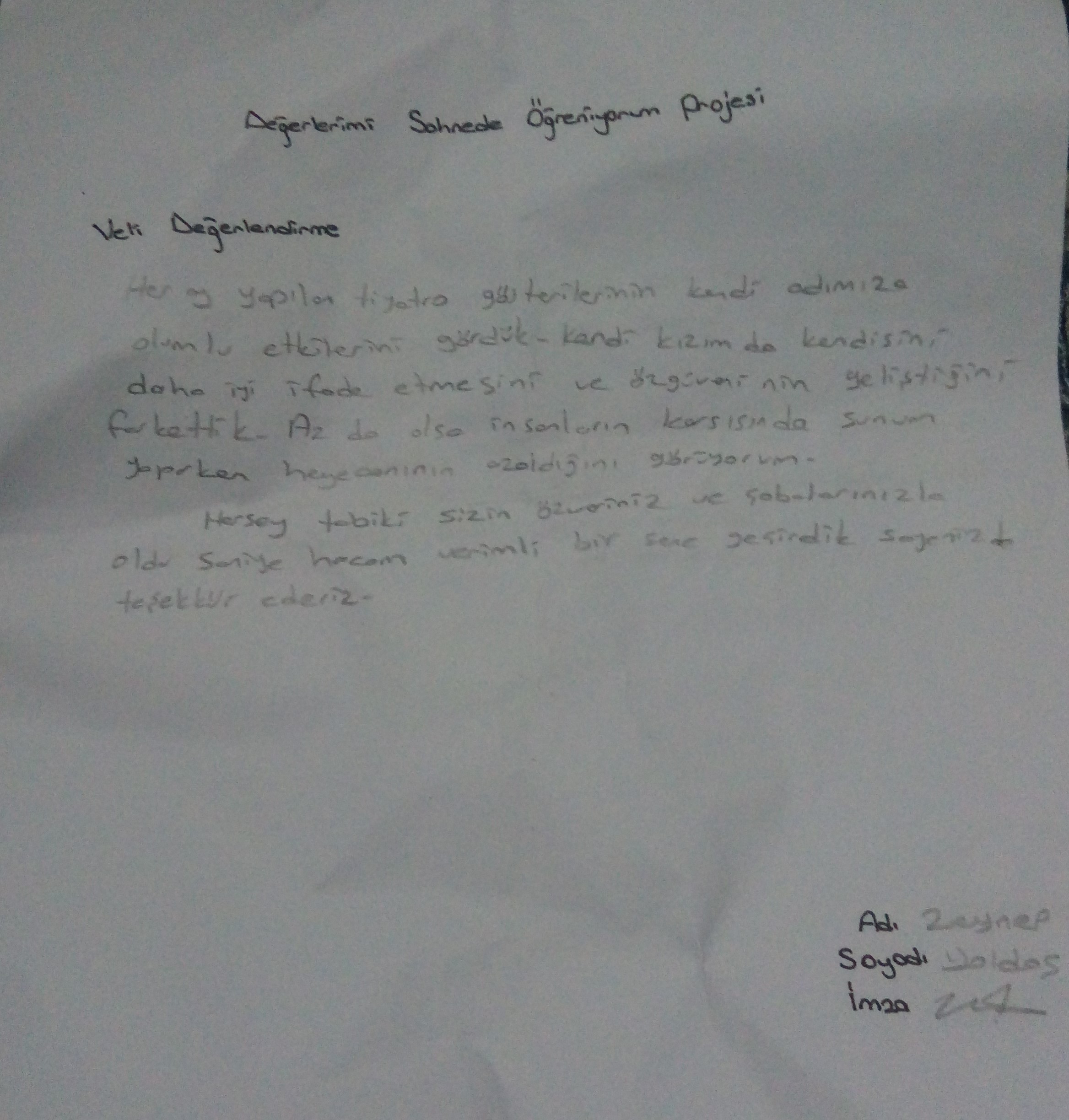 VELİ DEĞERLENDİRME by Saniye AÇIKALIN - Ourboox.com