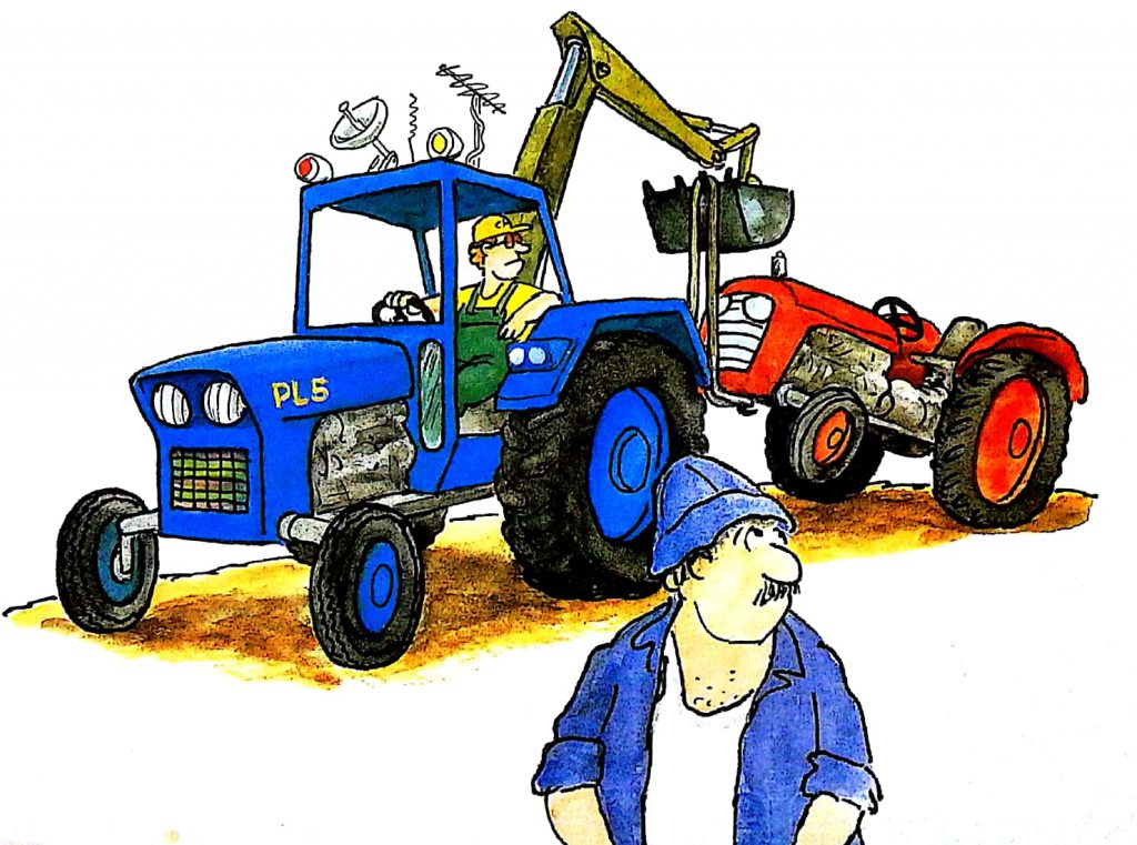 הטרקטור בארגז-החול by shlomit ben pazi - Illustrated by יוסי אבולעפיה - Ourboox.com