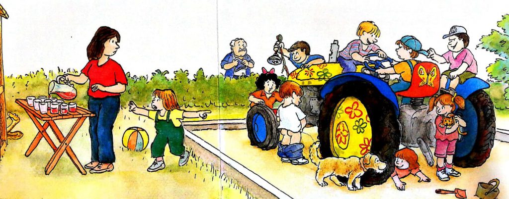 הטרקטור בארגז-החול by shlomit ben pazi - Illustrated by יוסי אבולעפיה - Ourboox.com