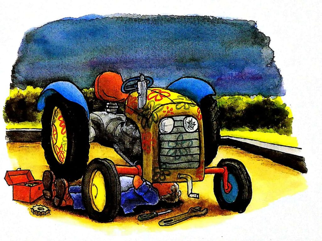 הטרקטור בארגז-החול by shlomit ben pazi - Illustrated by יוסי אבולעפיה - Ourboox.com