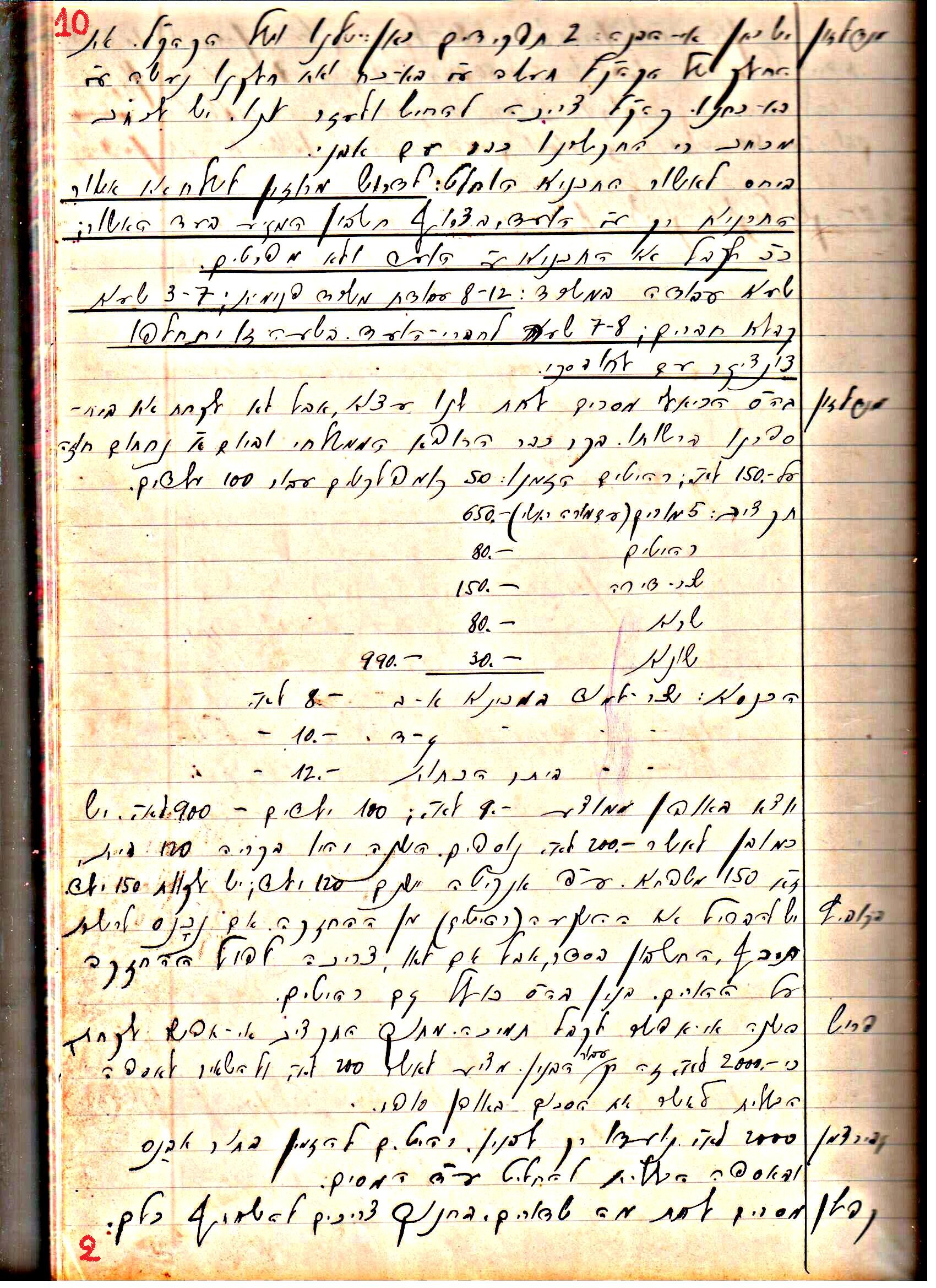 פרוטוקול 1- הנהלה – 27.5.37 – 20.3.35 by riki deri - Illustrated by מוזיאון בית גרושקביץ / כרך1 - Ourboox.com