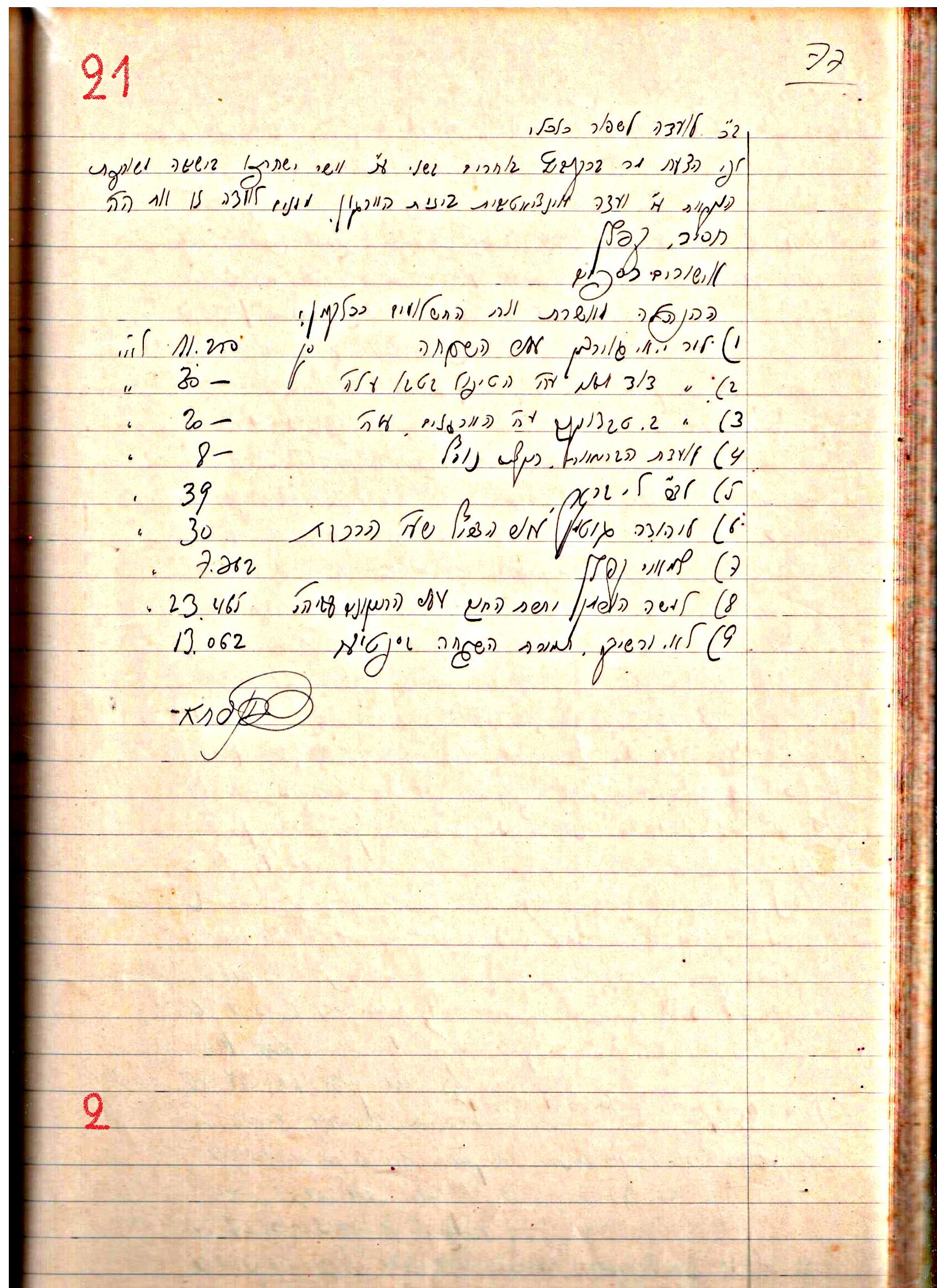 פרוטוקול 1- הנהלה – 27.5.37 – 20.3.35 by riki deri - Illustrated by מוזיאון בית גרושקביץ / כרך1 - Ourboox.com