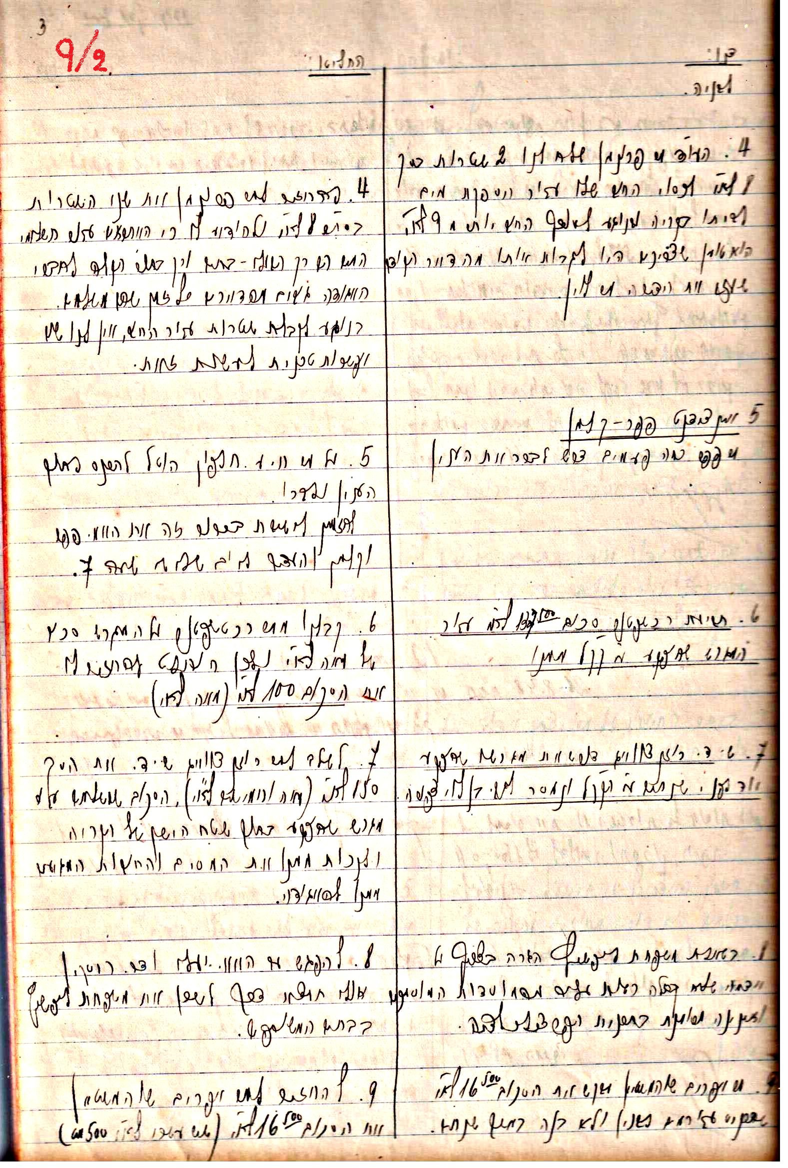 פרוטוקול 3 – הנהלה – 23.11.54 – 22.8.48 by riki deri - Illustrated by מוזיאון בית גרושקביץ - Ourboox.com