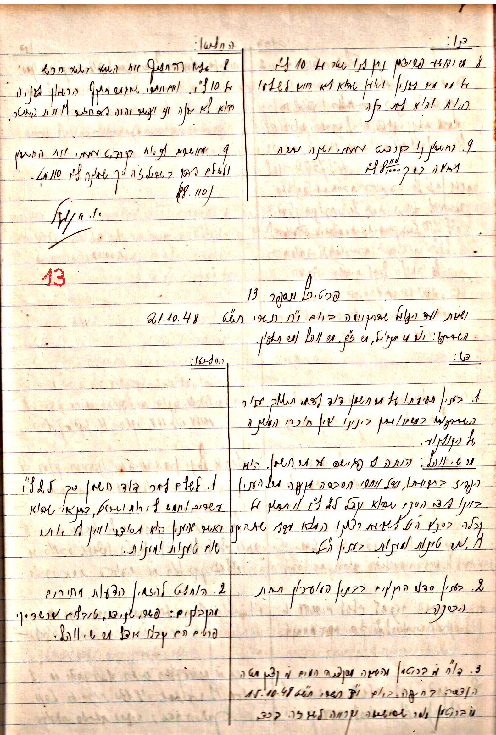 פרוטוקול 3 – הנהלה – 23.11.54 – 22.8.48 by riki deri - Illustrated by מוזיאון בית גרושקביץ - Ourboox.com