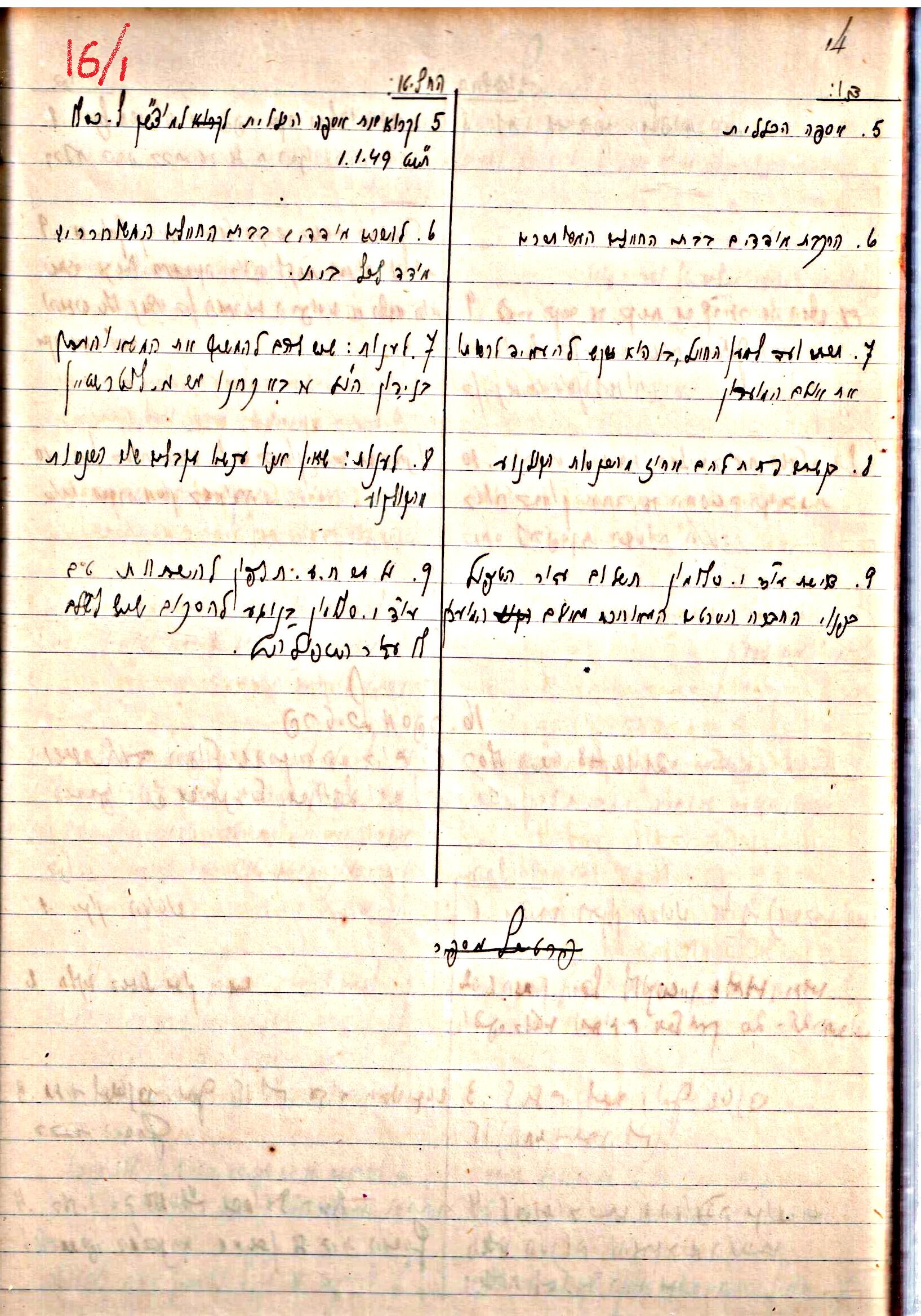 פרוטוקול 3 – הנהלה – 23.11.54 – 22.8.48 by riki deri - Illustrated by מוזיאון בית גרושקביץ - Ourboox.com