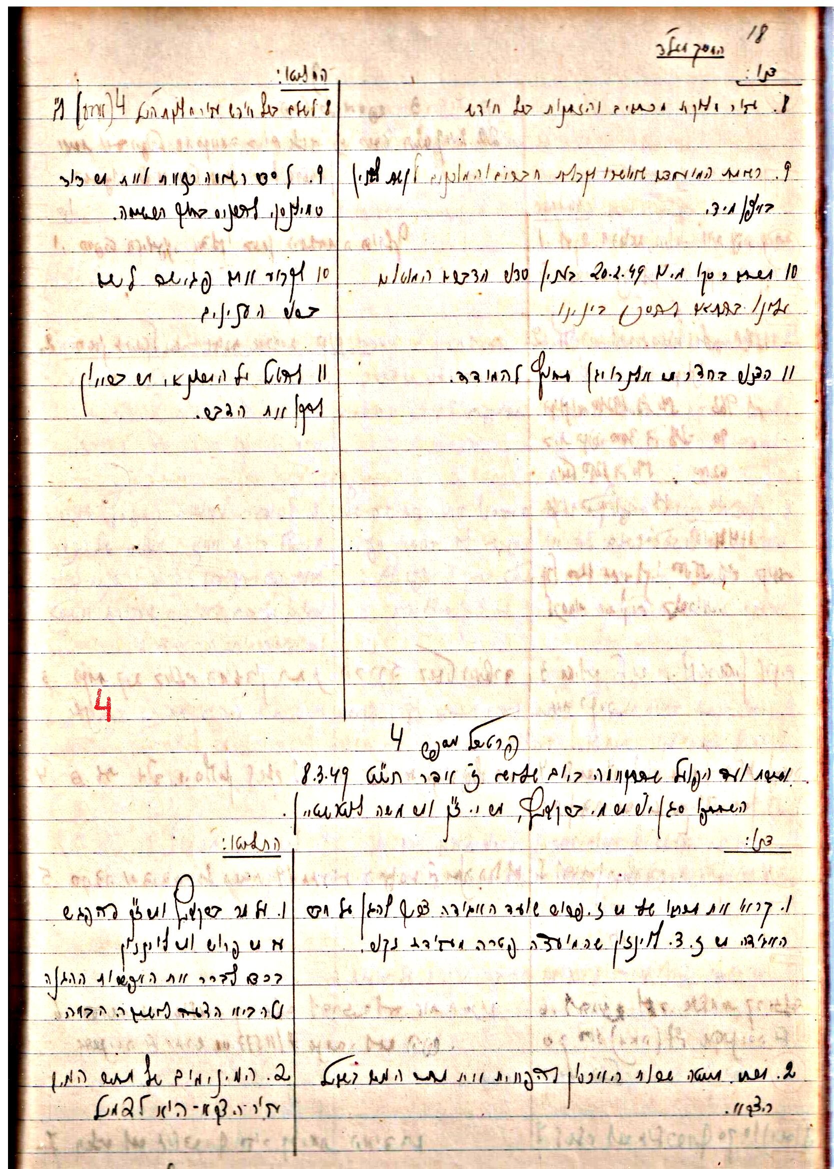 פרוטוקול 3 – הנהלה – 23.11.54 – 22.8.48 by riki deri - Illustrated by מוזיאון בית גרושקביץ - Ourboox.com