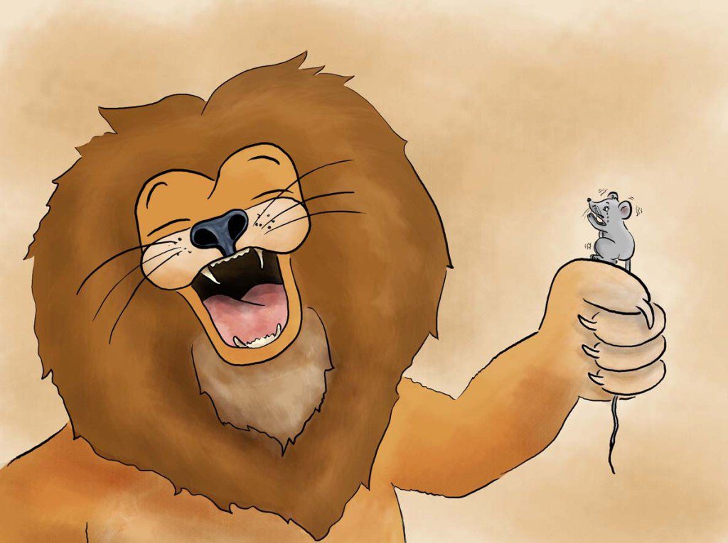 האריה והעכבר by shira hermon - Illustrated by משלי איזופוס - Ourboox.com