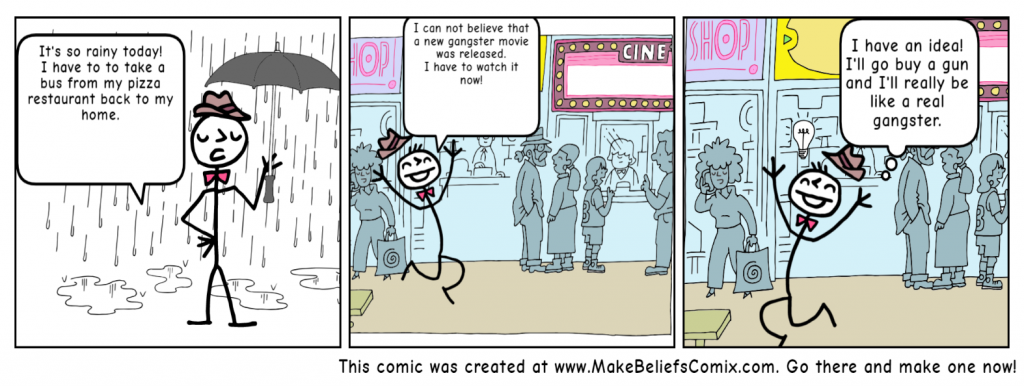 Jerry Decided to Buy a Gun by arbel blumenfeld - Illustrated by Arbel Blumenfeld - Ourboox.com