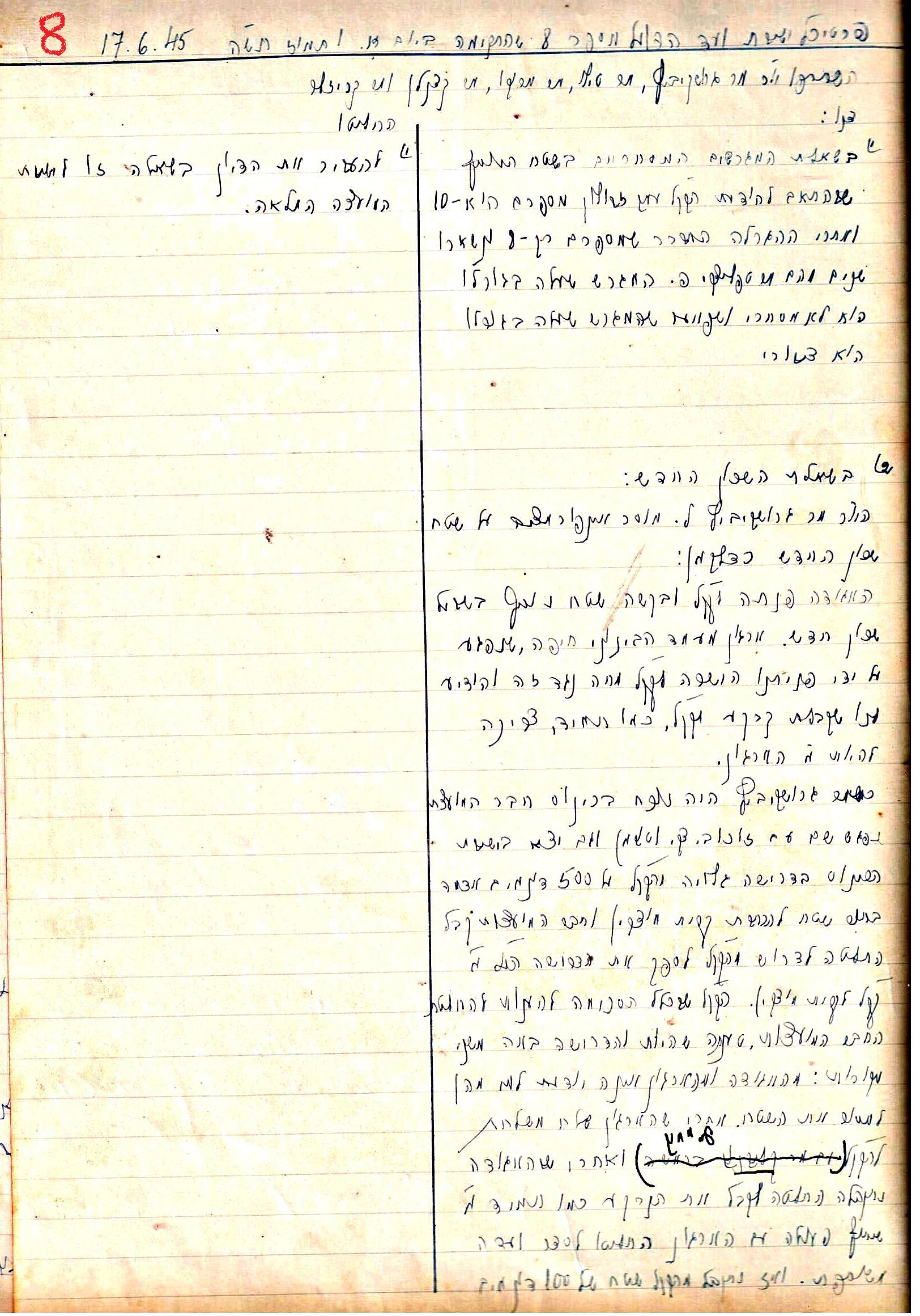 פרוטוקול 2 – הנהלה – 18.7.48 – 27.7.37 by riki deri - Illustrated by מוזיאון בית גרושקביץ / כרך 2 - Ourboox.com