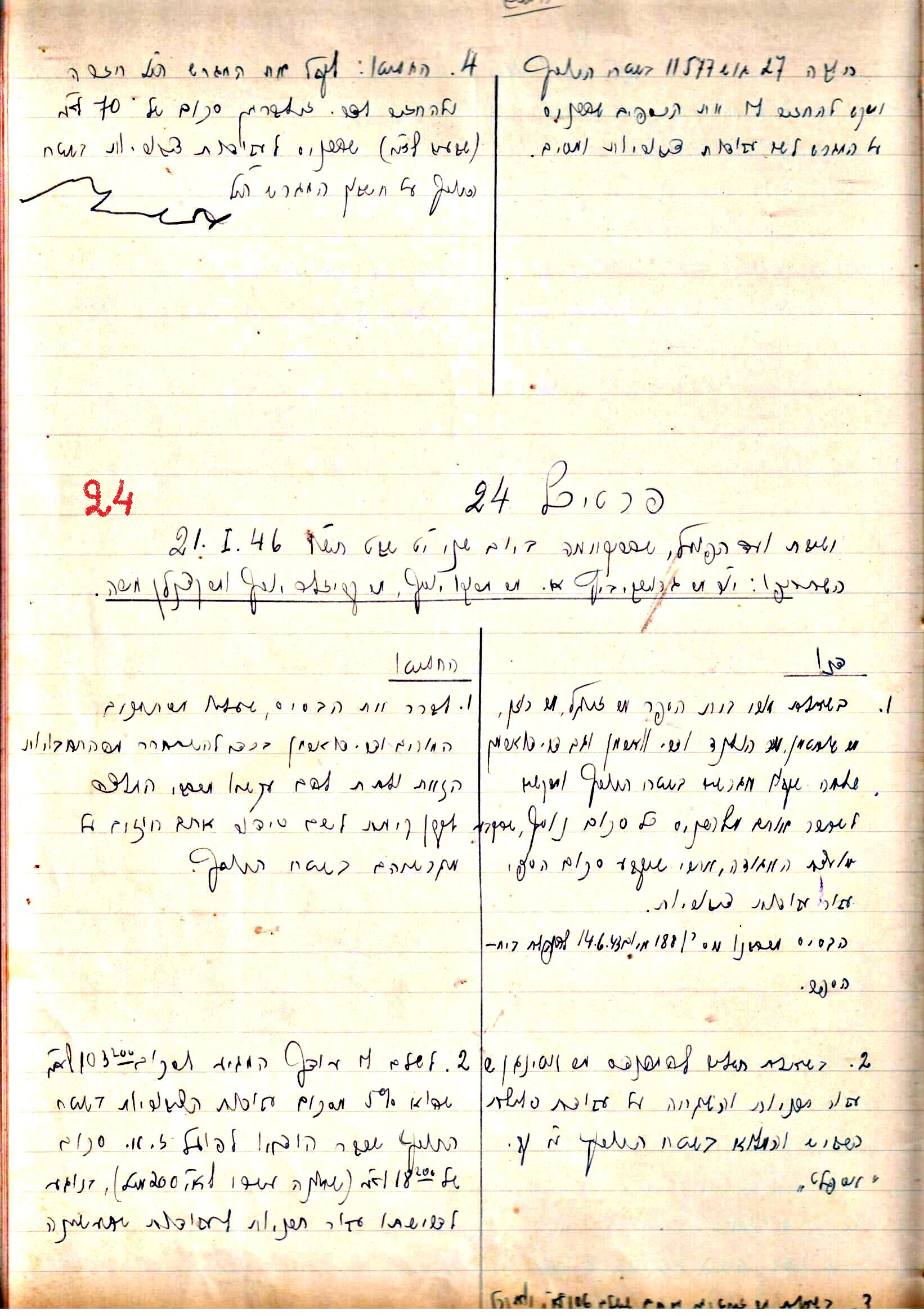 פרוטוקול 2 – הנהלה – 18.7.48 – 27.7.37 by riki deri - Illustrated by מוזיאון בית גרושקביץ / כרך 2 - Ourboox.com