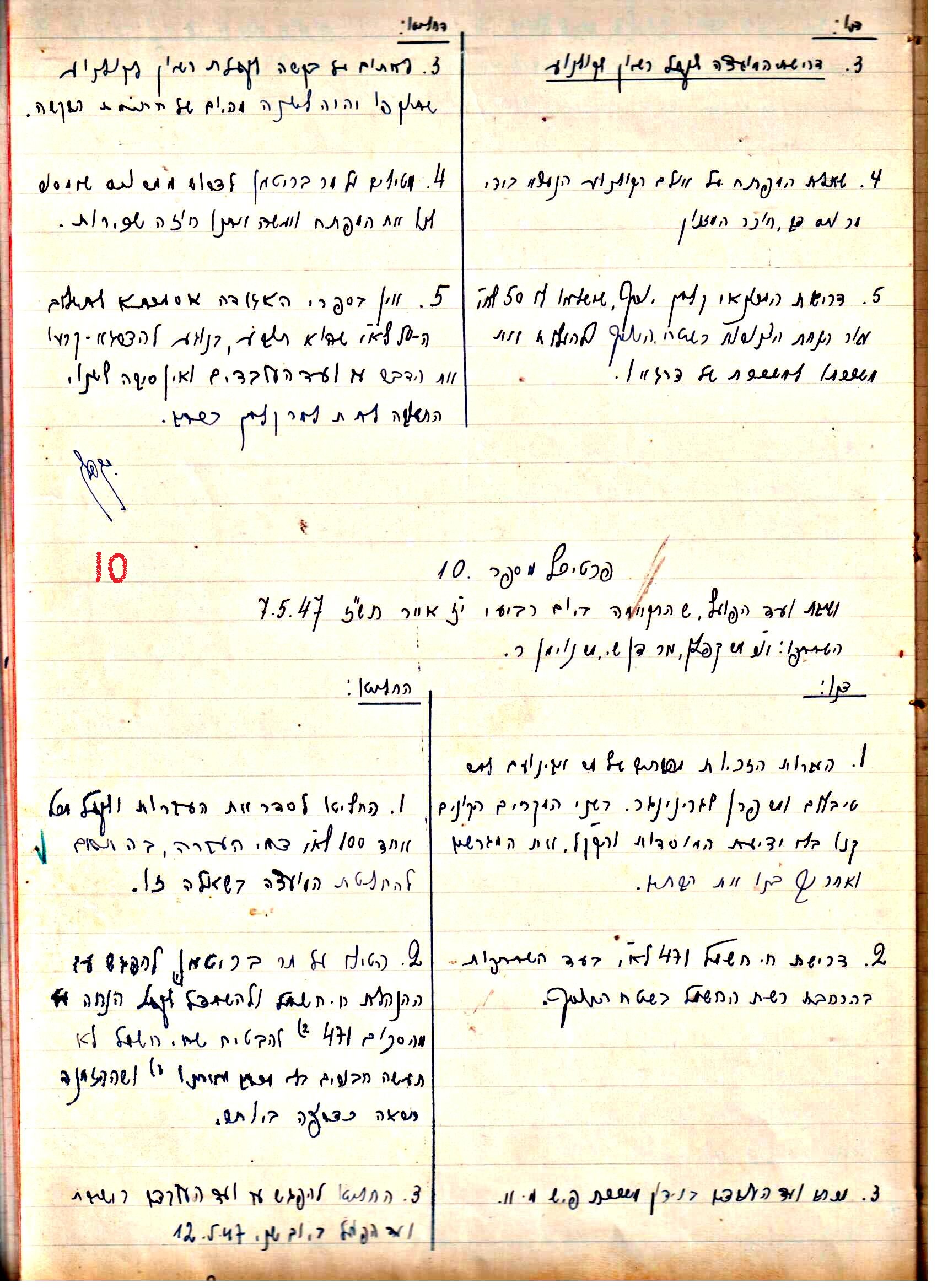 פרוטוקול 2 – הנהלה – 18.7.48 – 27.7.37 by riki deri - Illustrated by מוזיאון בית גרושקביץ / כרך 2 - Ourboox.com